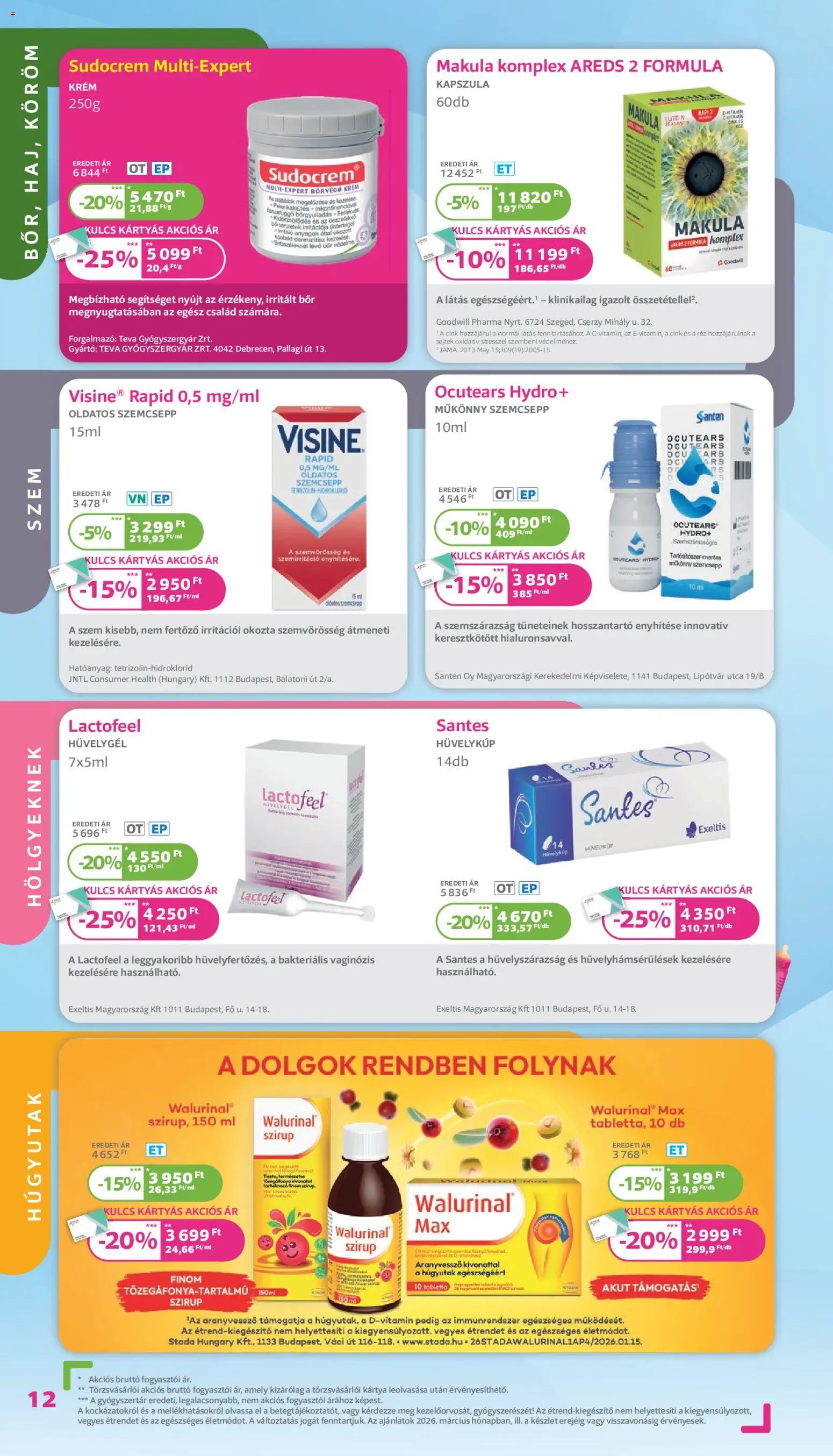Kulcs Patika újság 2026.03.01. Kulcs Patika akciós újság (2026-03-01 - 2026-03-31)