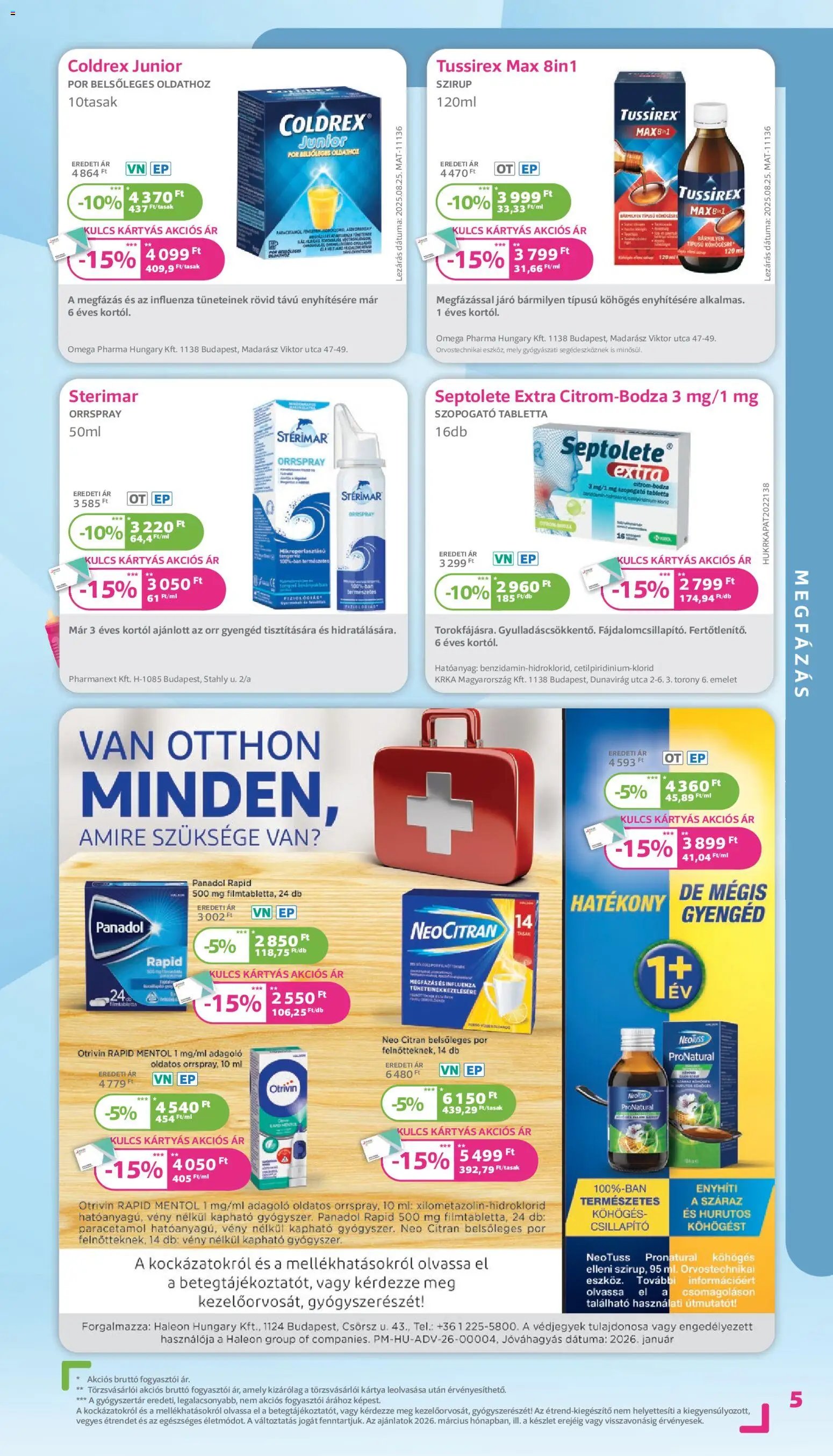 Kulcs Patika újság 2026.03.01. Kulcs Patika akciós újság (2026-03-01 - 2026-03-31)