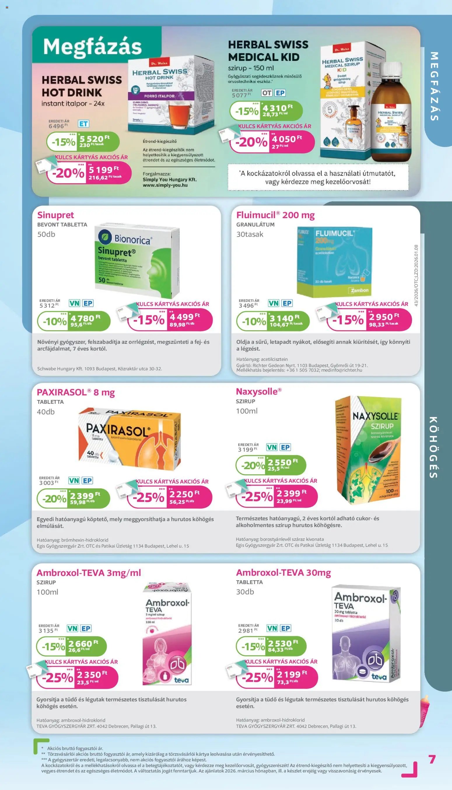 Kulcs Patika újság 2026.03.01. Kulcs Patika akciós újság (2026-03-01 - 2026-03-31)