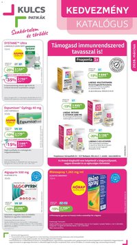 Kulcs Patika újság 2026.03.01. Kulcs Patika akciós újság (2026-03-01 - 2026-03-31)
