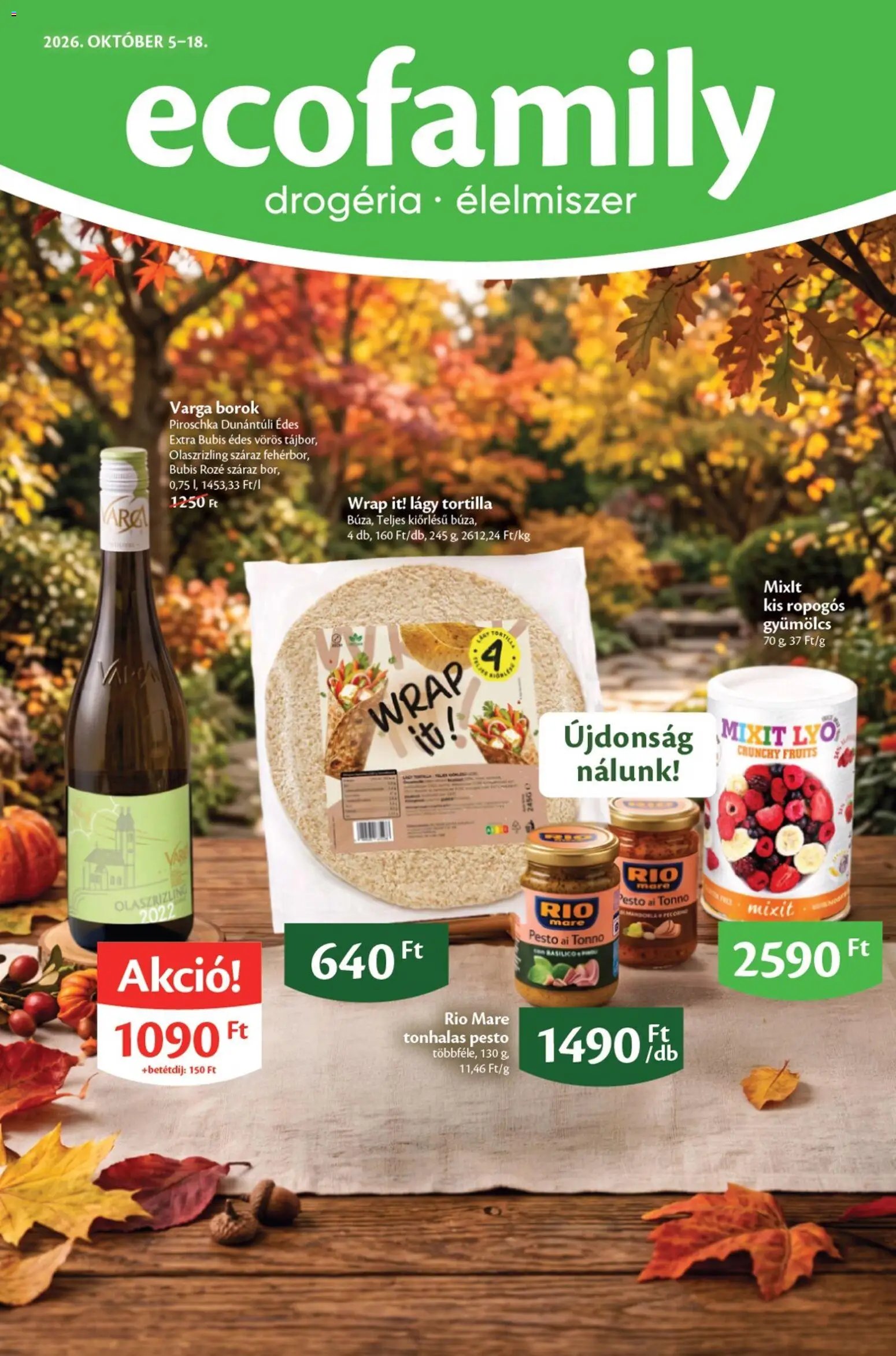 Ecofamily akciós újság 2026.10.05. - lapozható formában szórólap ✳️