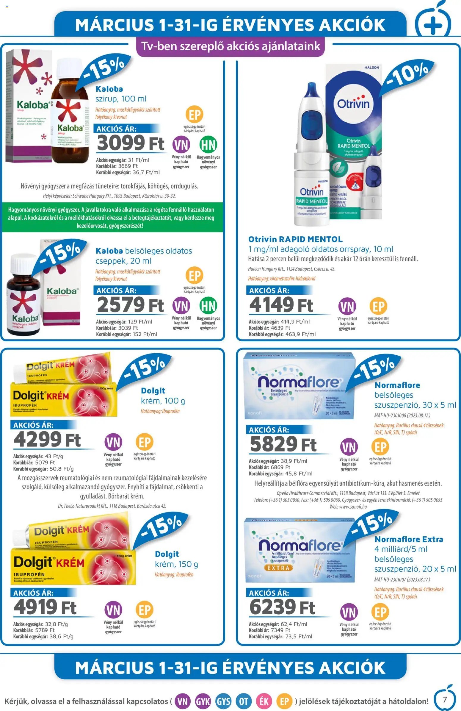 Alma Gyógyszertárak újság 2026.03.01. Alma Gyógyszertárak akciós újság (2026-03-01 - 2026-03-31)