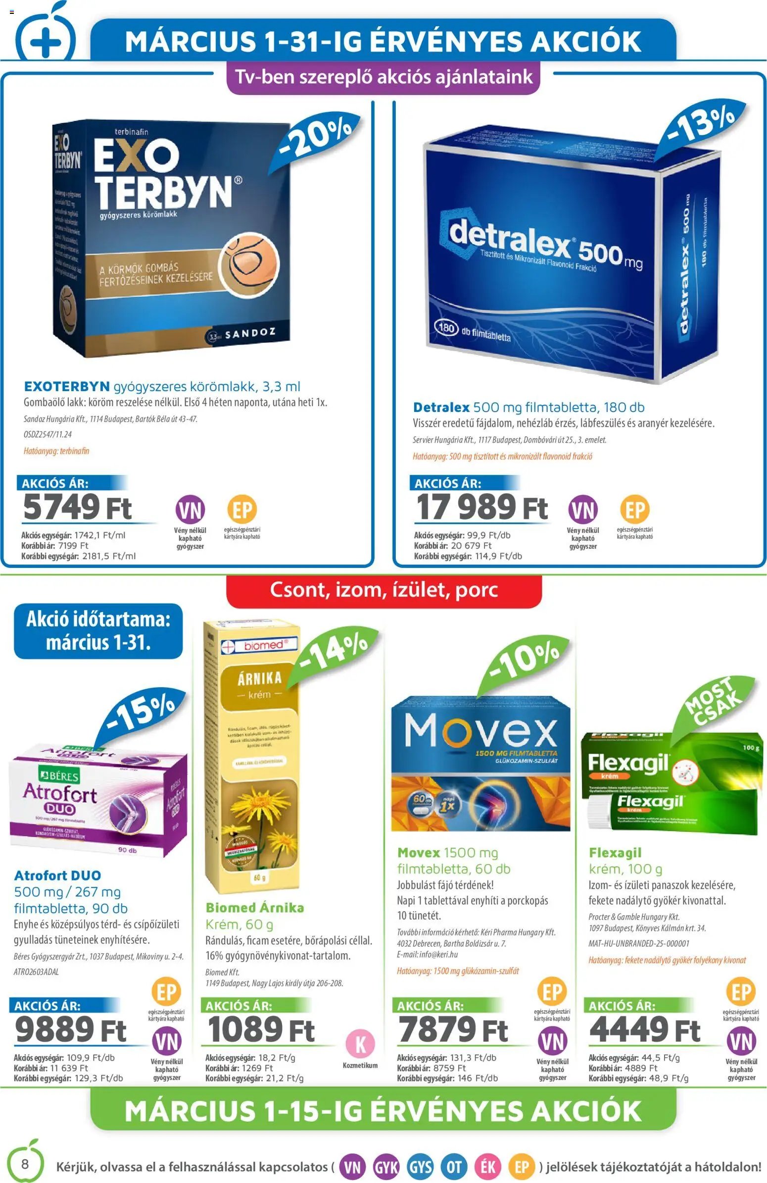 Alma Gyógyszertárak újság 2026.03.01. Alma Gyógyszertárak akciós újság (2026-03-01 - 2026-03-31)