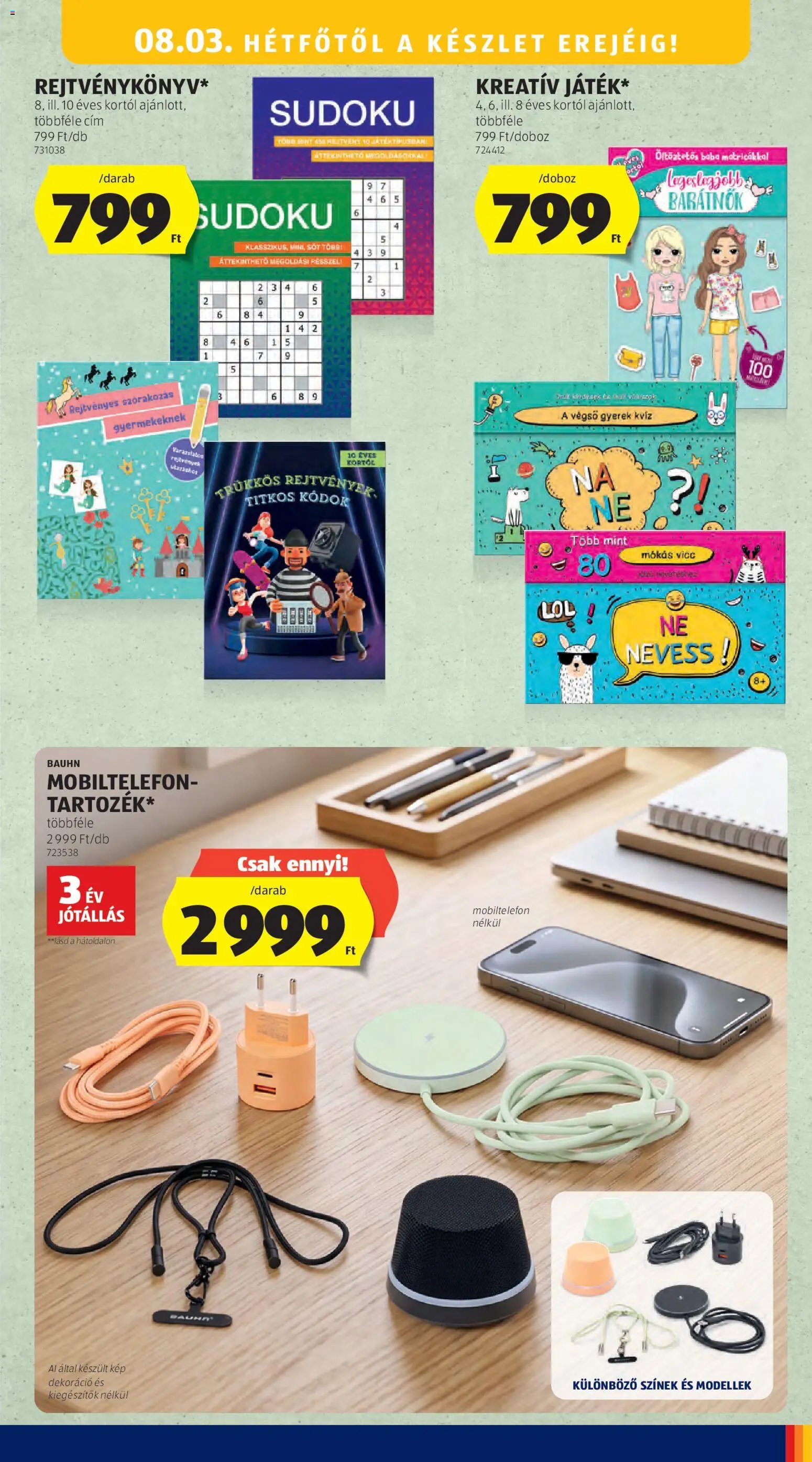 Aldi újság 2026.07.30. Aldi Középső sor termékei