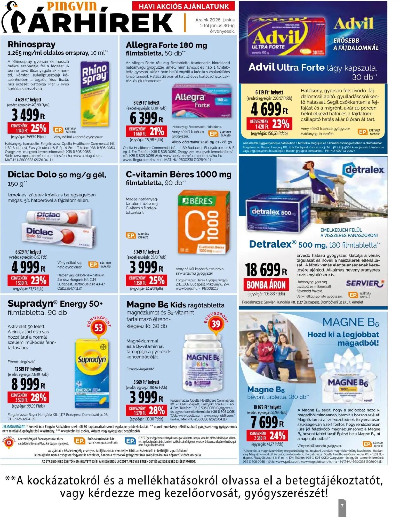 Pingvin Patika újság 2026.06.01. Pingvin Patika Magazin