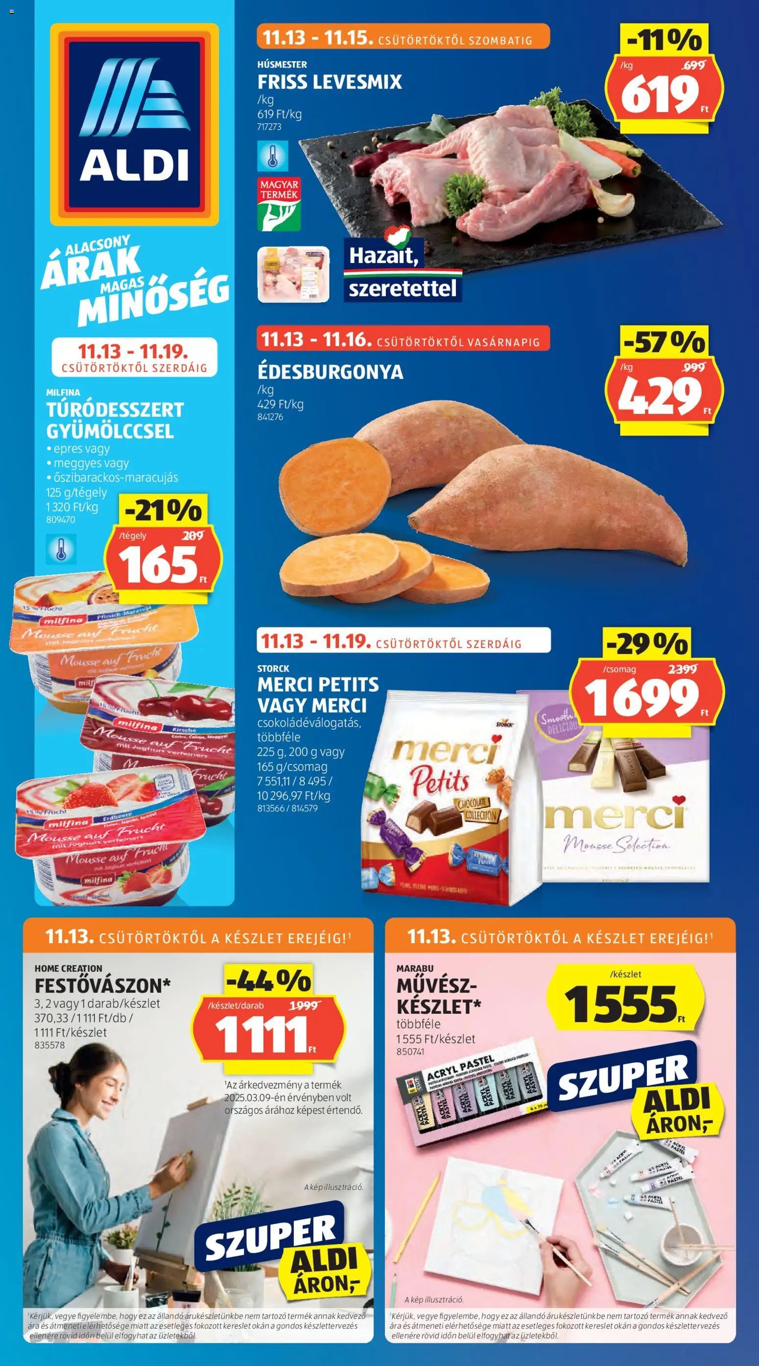 Aldi újság 2025.11.13. Akciós újság Aldi (2025-11-13 - 2025-11-19)