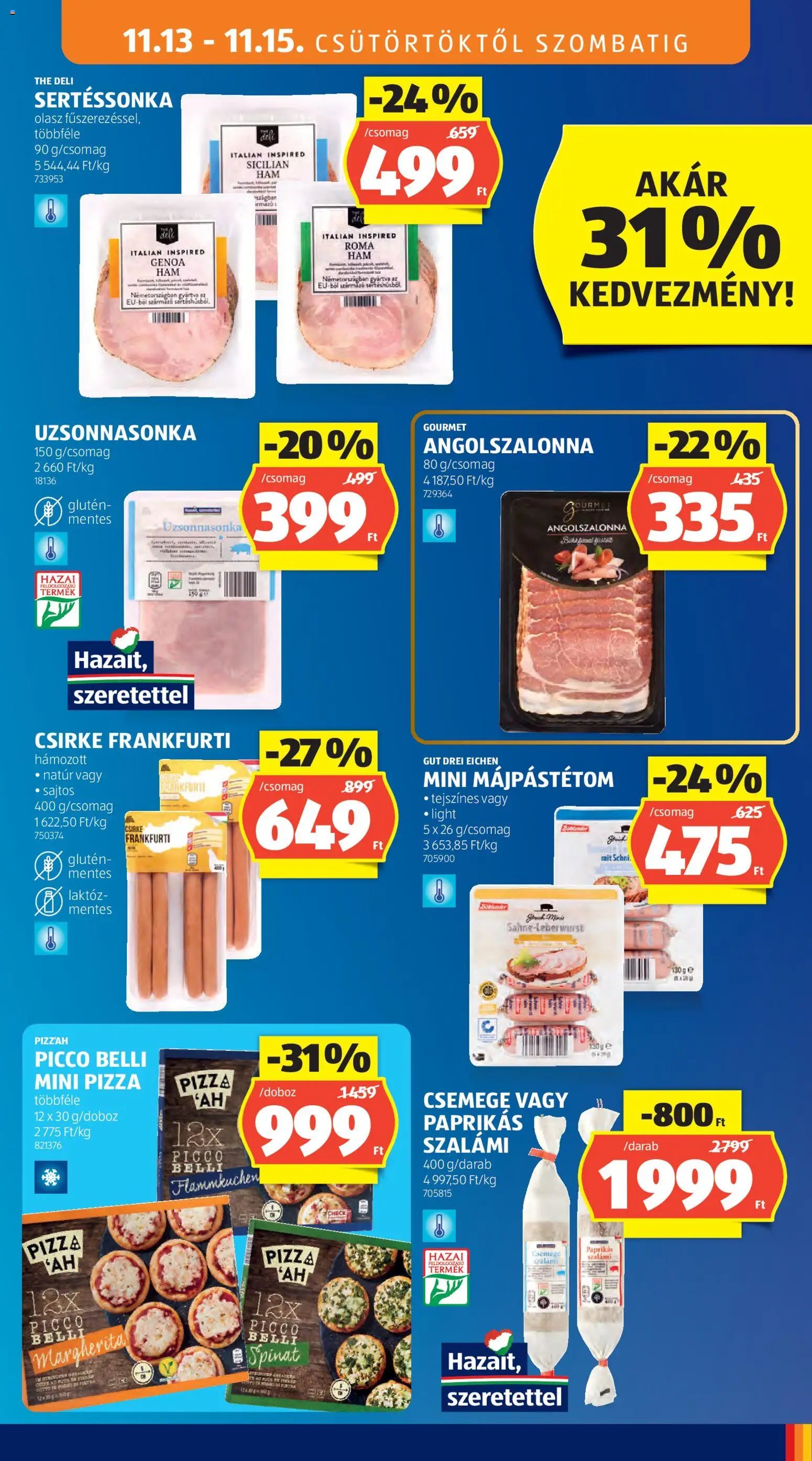 Aldi újság 2025.11.13. Akciós újság Aldi (2025-11-13 - 2025-11-19)