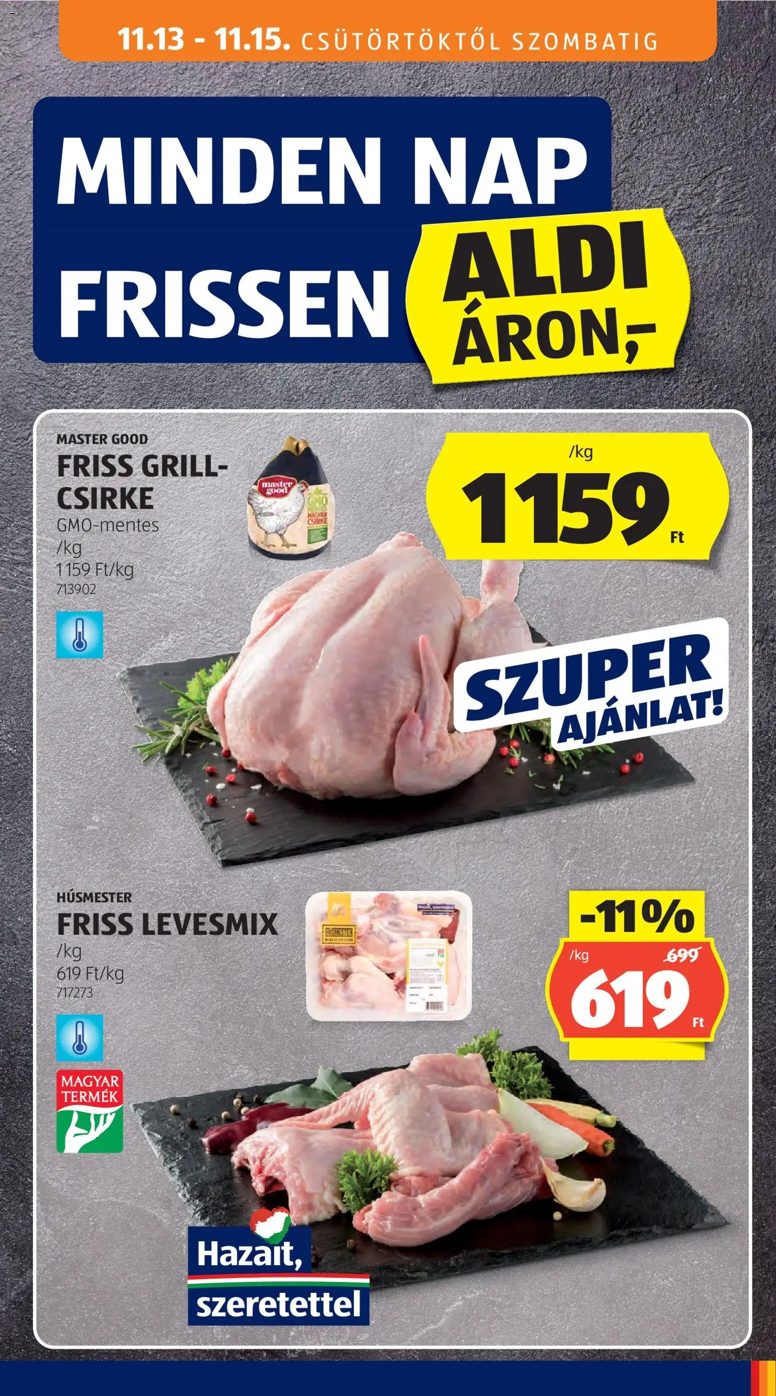 Aldi újság 2025.11.13. Akciós újság Aldi (2025-11-13 - 2025-11-19)