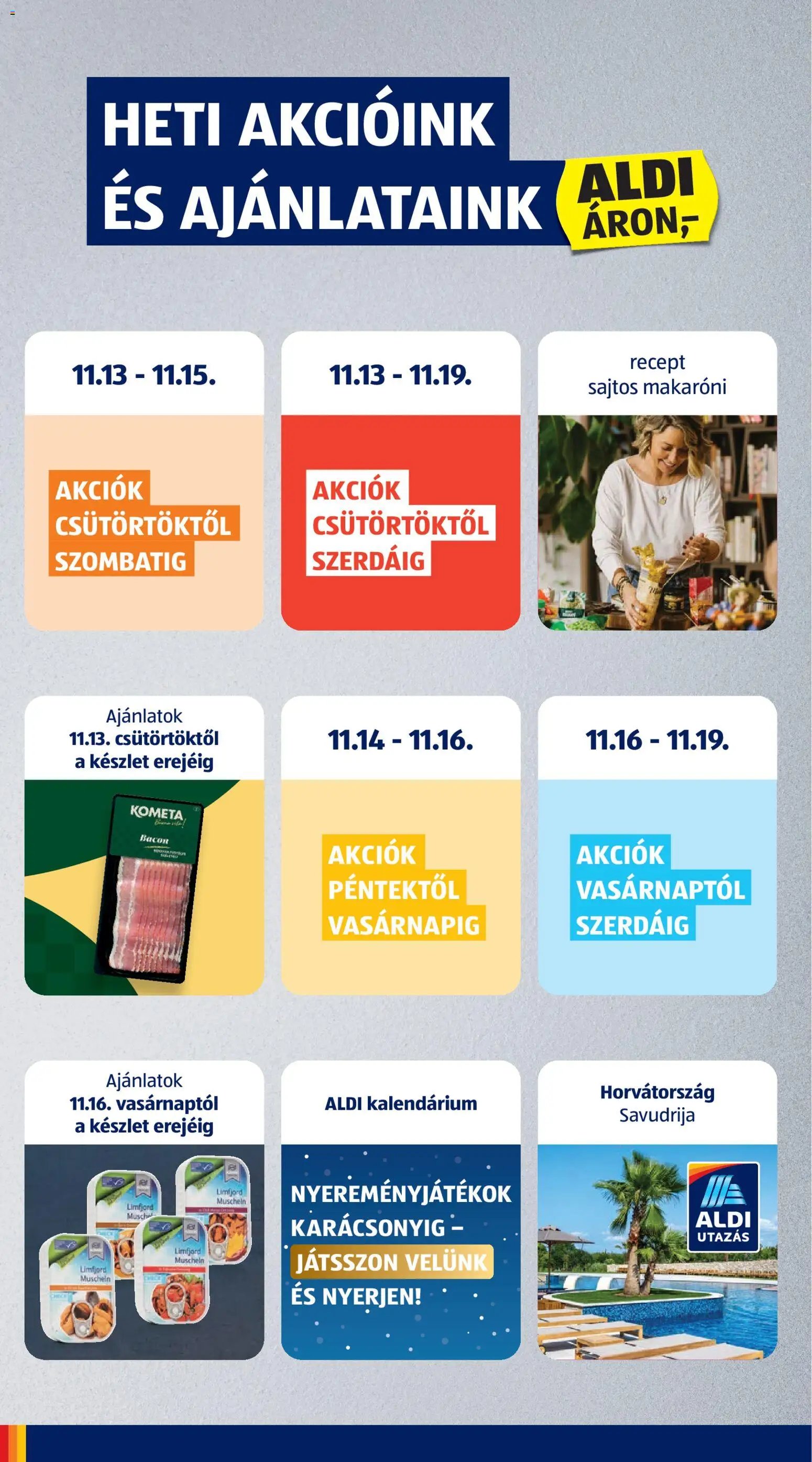Aldi újság 2025.11.13. Akciós újság Aldi (2025-11-13 - 2025-11-19)