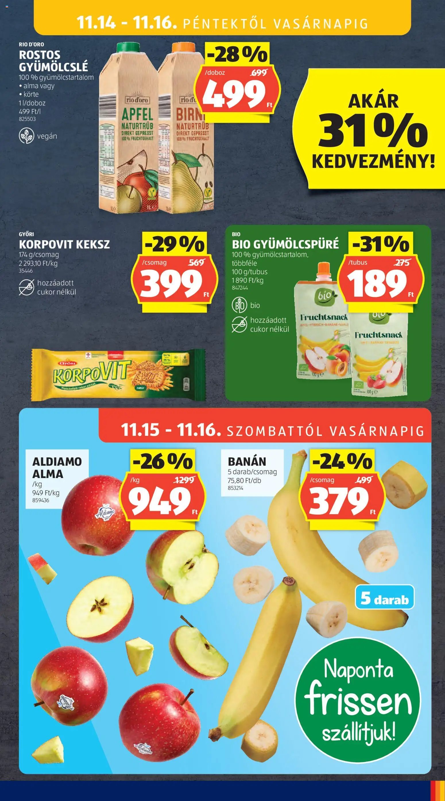 Aldi újság 2025.11.13. Akciós újság Aldi (2025-11-13 - 2025-11-19)