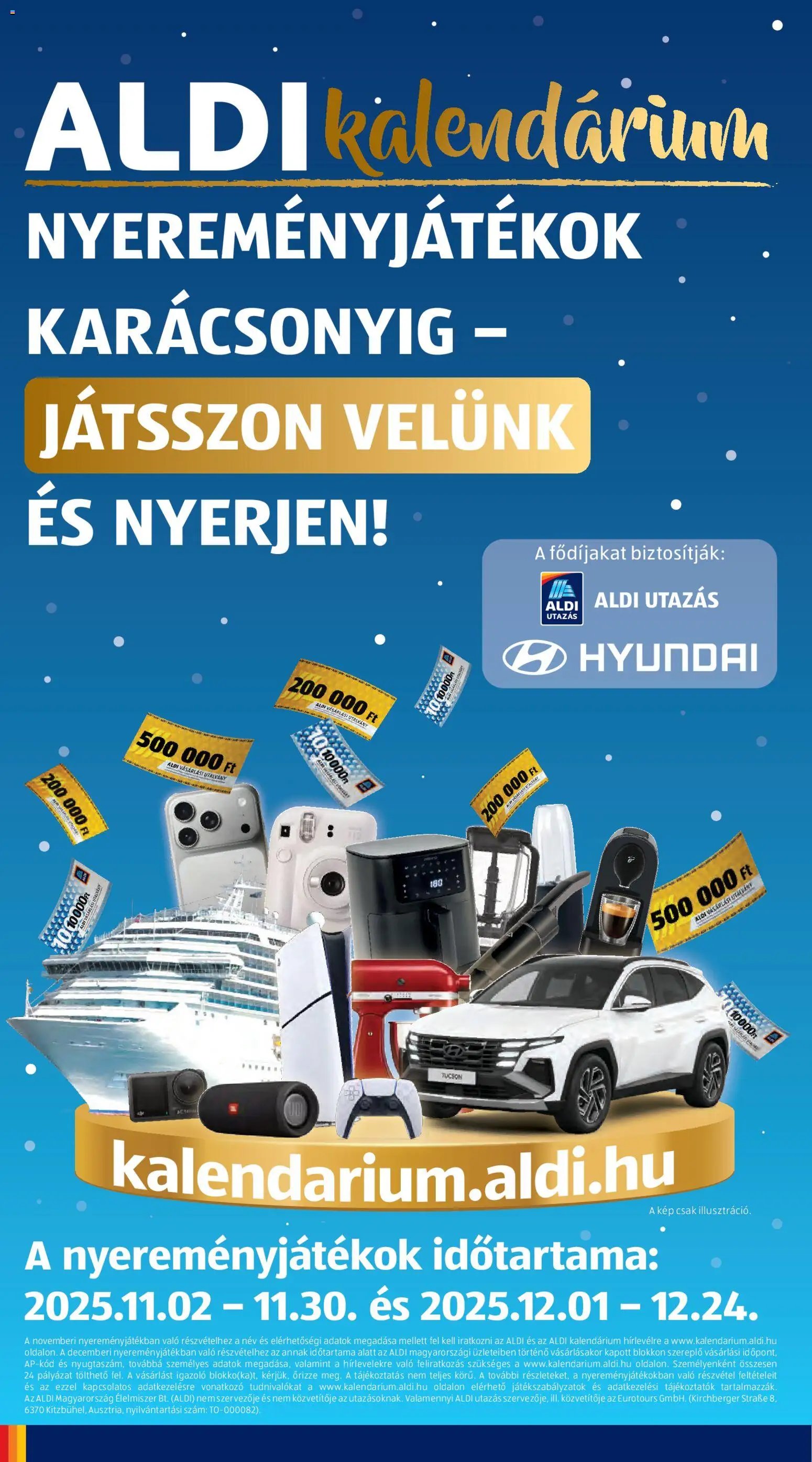 Aldi újság 2025.11.13. Akciós újság Aldi (2025-11-13 - 2025-11-19)