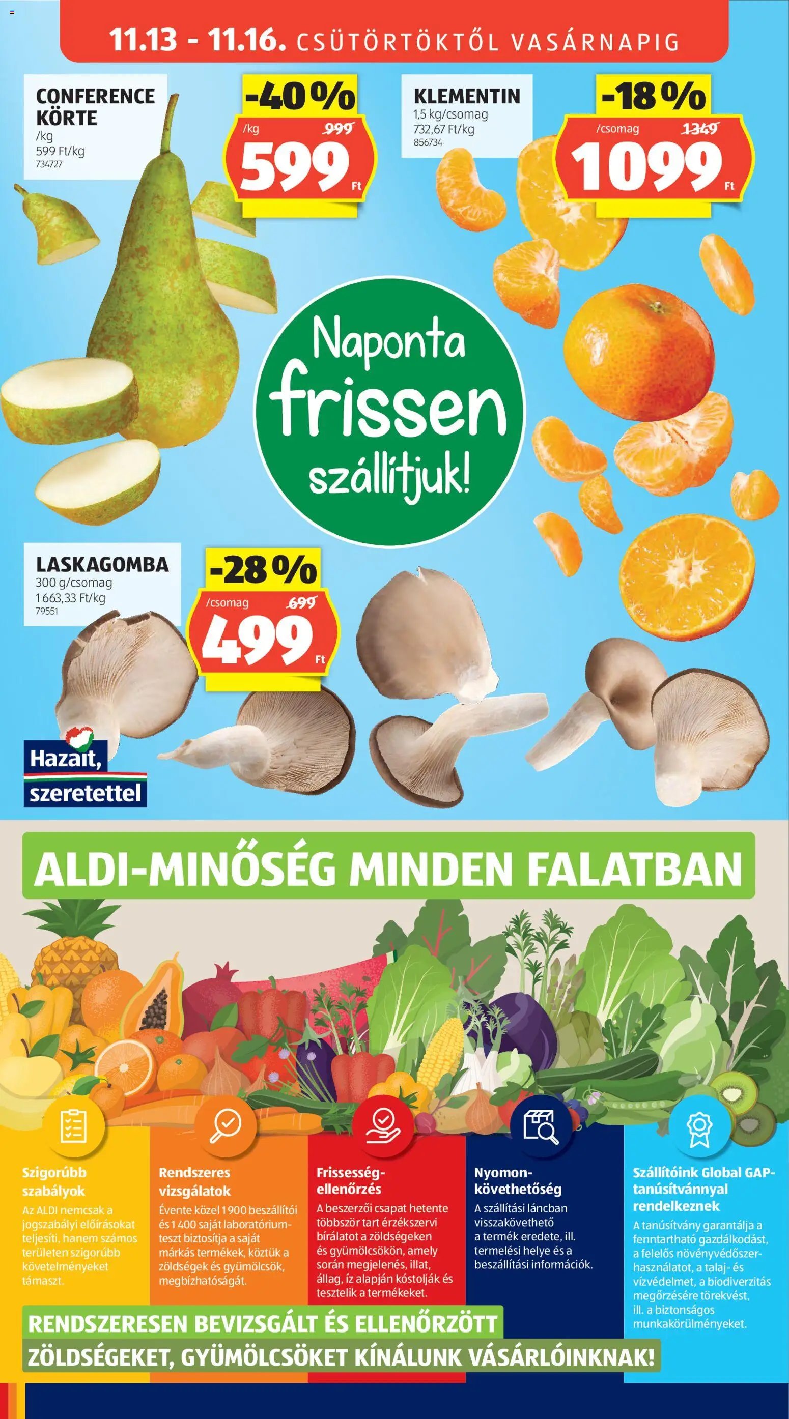 Aldi újság 2025.11.13. Akciós újság Aldi (2025-11-13 - 2025-11-19)