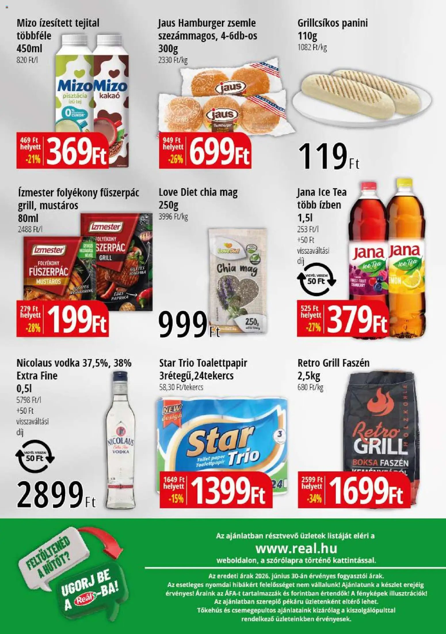 Reál újság 2026.07.09. Reál Bevásárló hétvége - Pest megye