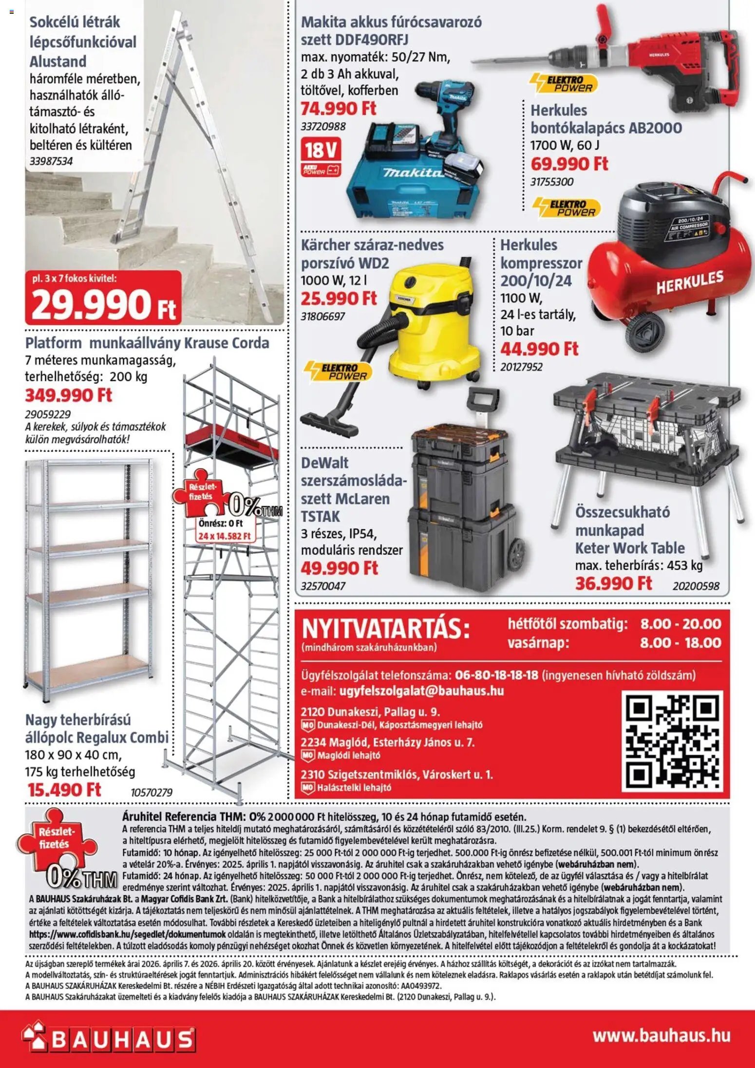 Bauhaus újság 2026.04.07. Bauhaus szórólap (2026-04-07 - 2026-04-20)