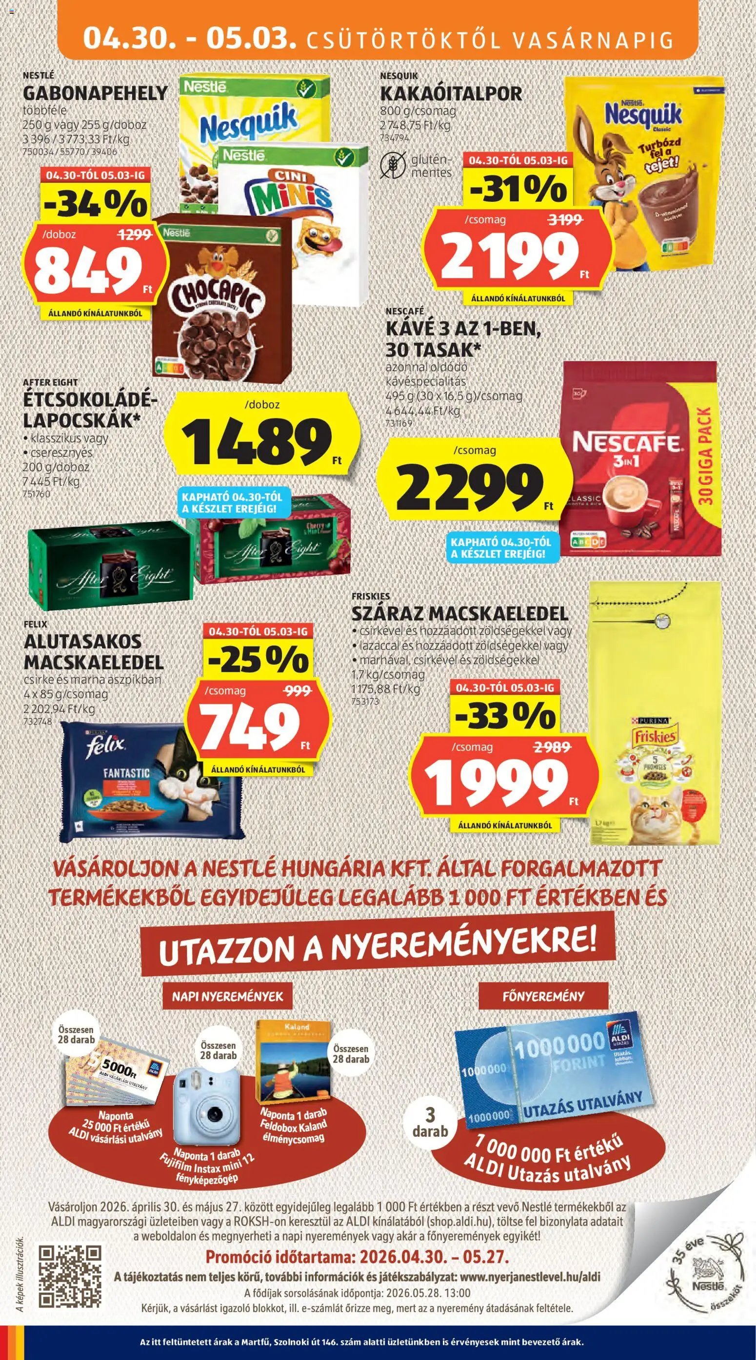 Aldi újság 2026.04.30. Aldi akciós újság (2026-04-30 - 2026-05-06)