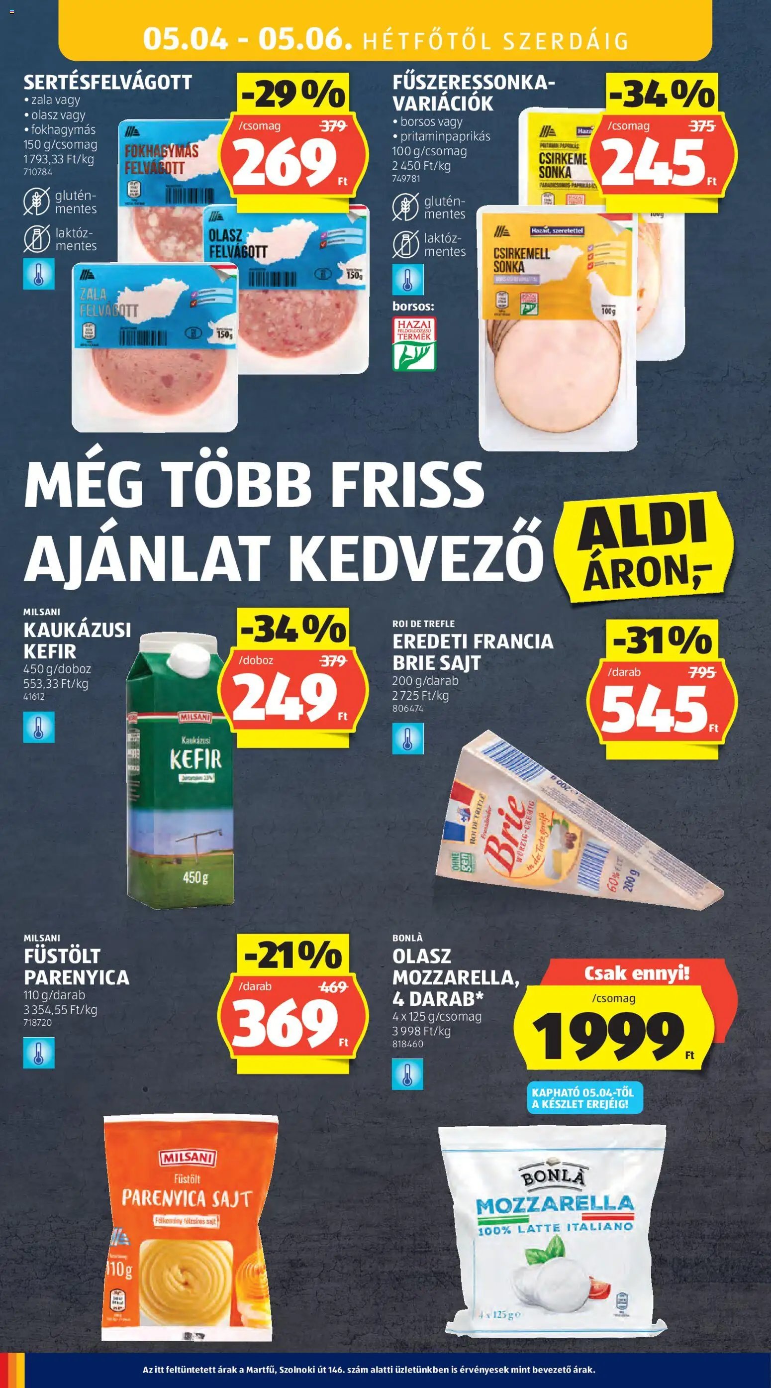 Aldi újság 2026.04.30. Aldi akciós újság (2026-04-30 - 2026-05-06)