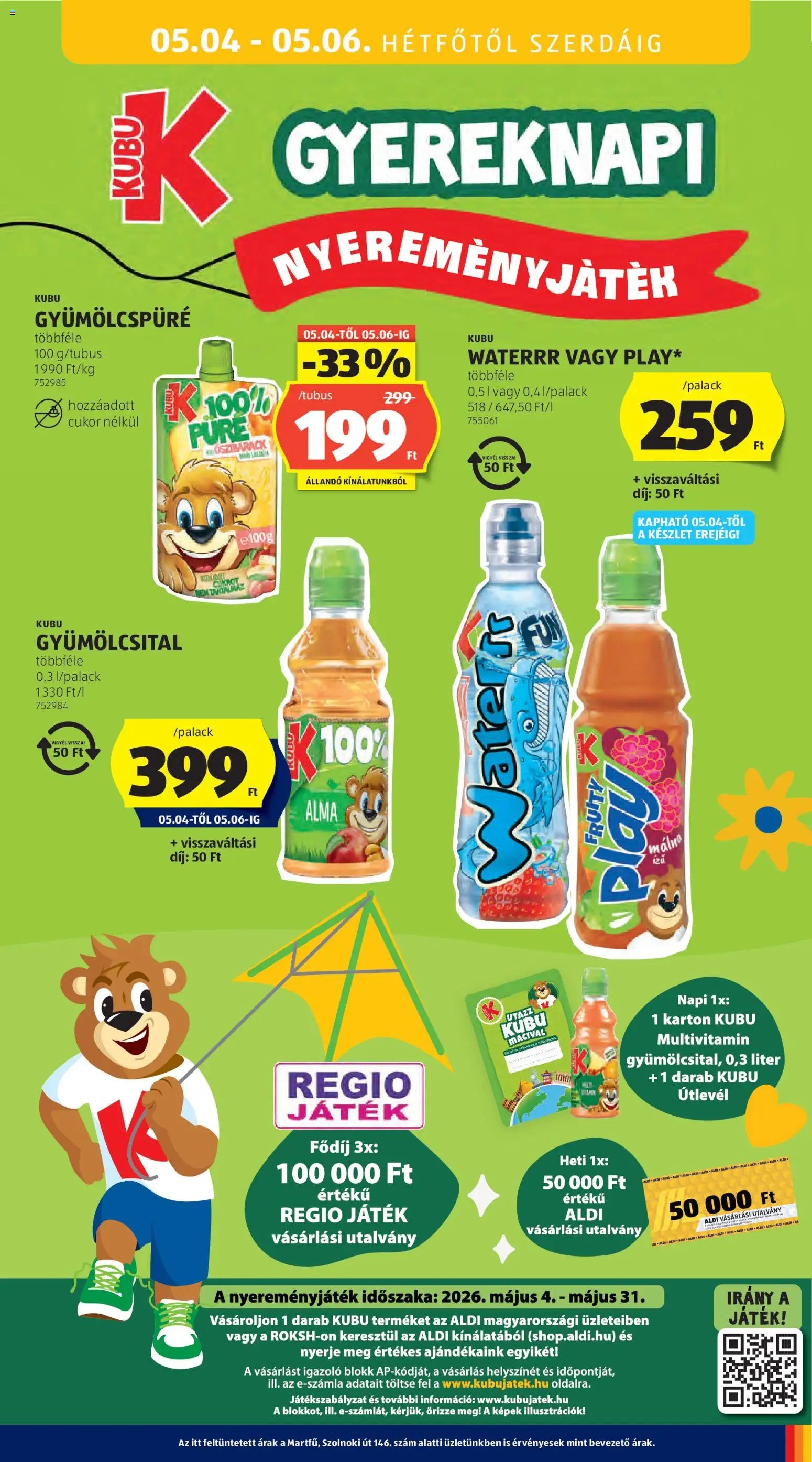 Aldi újság 2026.04.30. Aldi akciós újság (2026-04-30 - 2026-05-06)