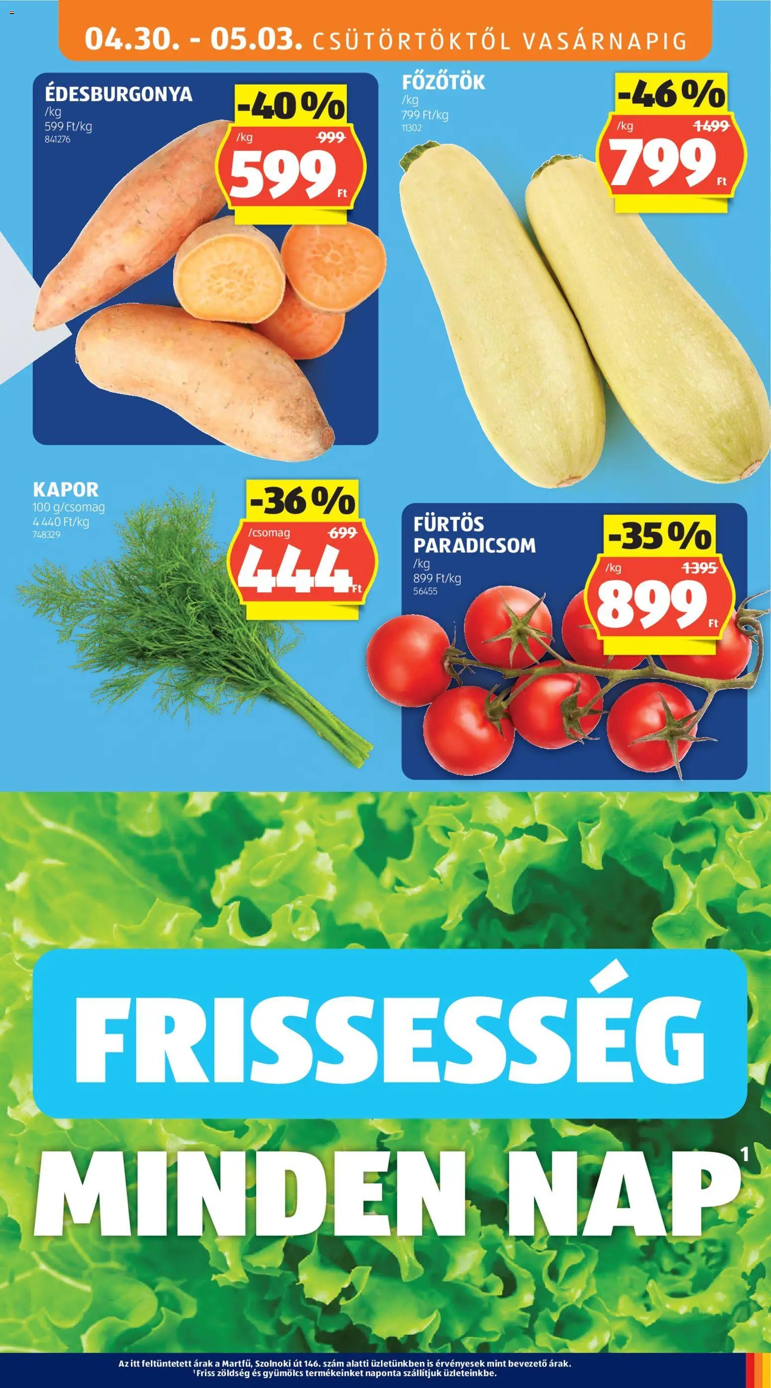 Aldi újság 2026.04.30. Aldi akciós újság (2026-04-30 - 2026-05-06)