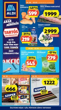 Aldi újság 2026.04.30. Aldi akciós újság (2026-04-30 - 2026-05-06)
