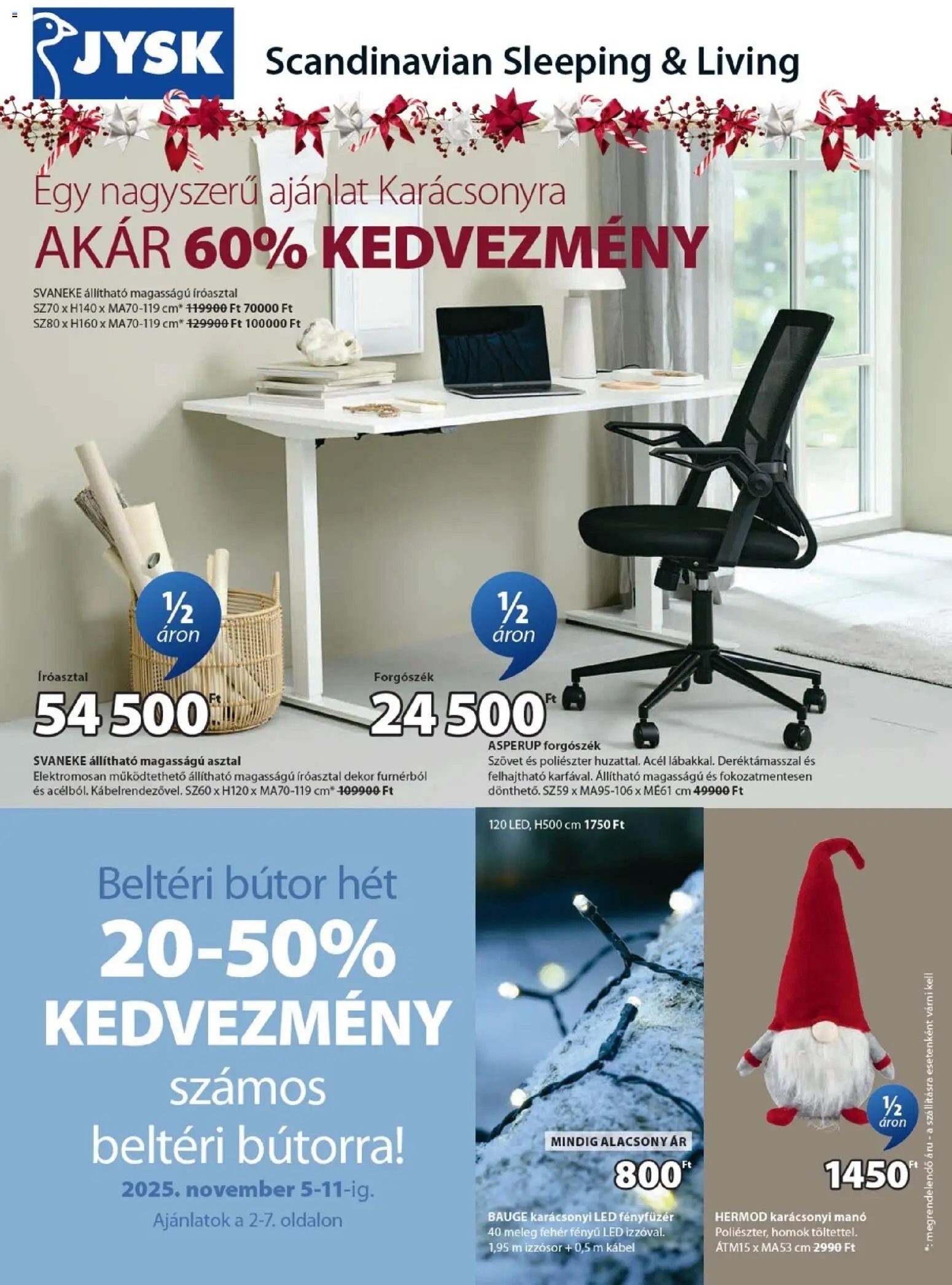 JYSK újság 2025.11.05. Akciós újság JYSK (2025-11-05 - 2025-11-11)