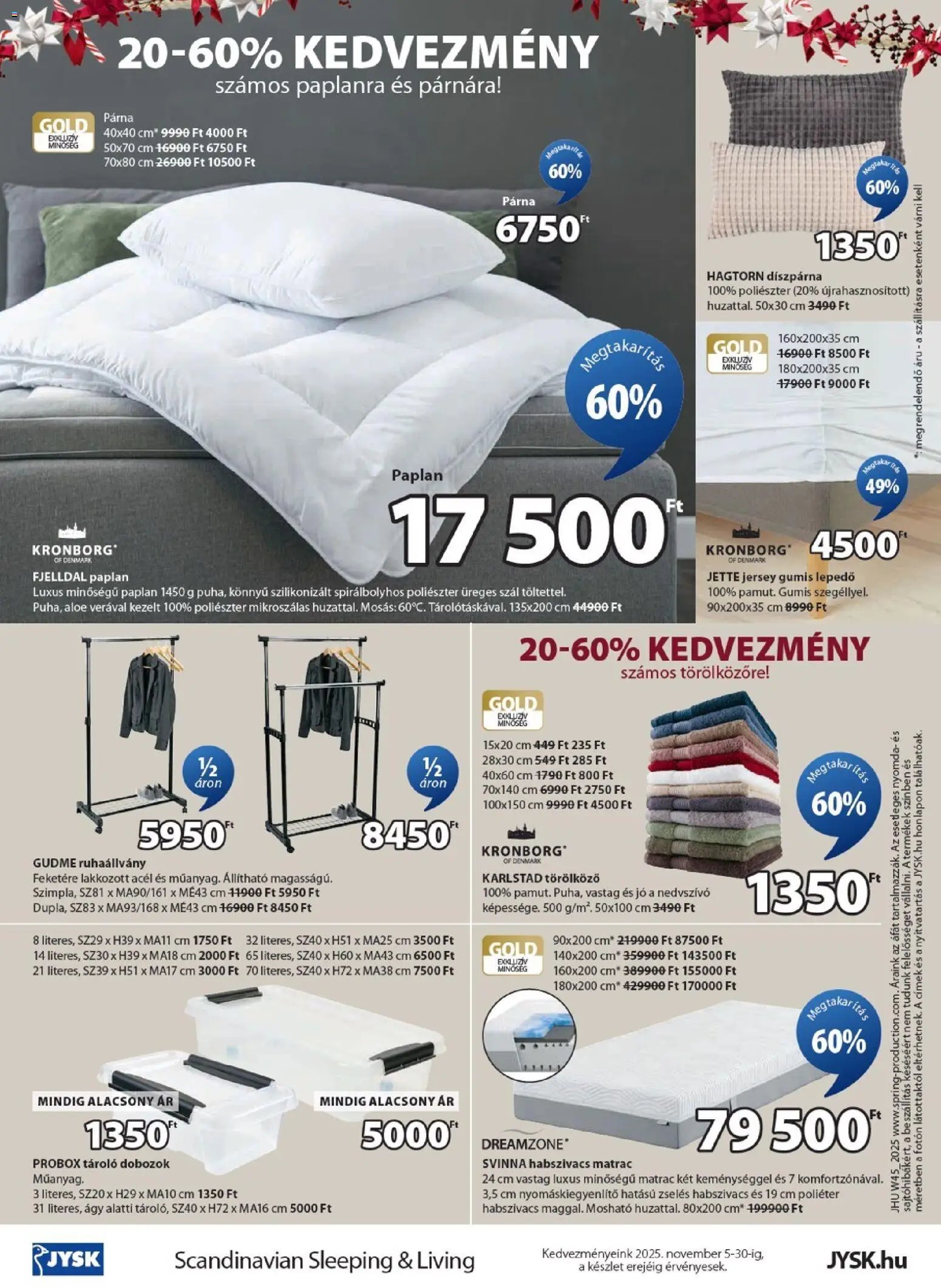 JYSK újság 2025.11.05. Akciós újság JYSK (2025-11-05 - 2025-11-11)