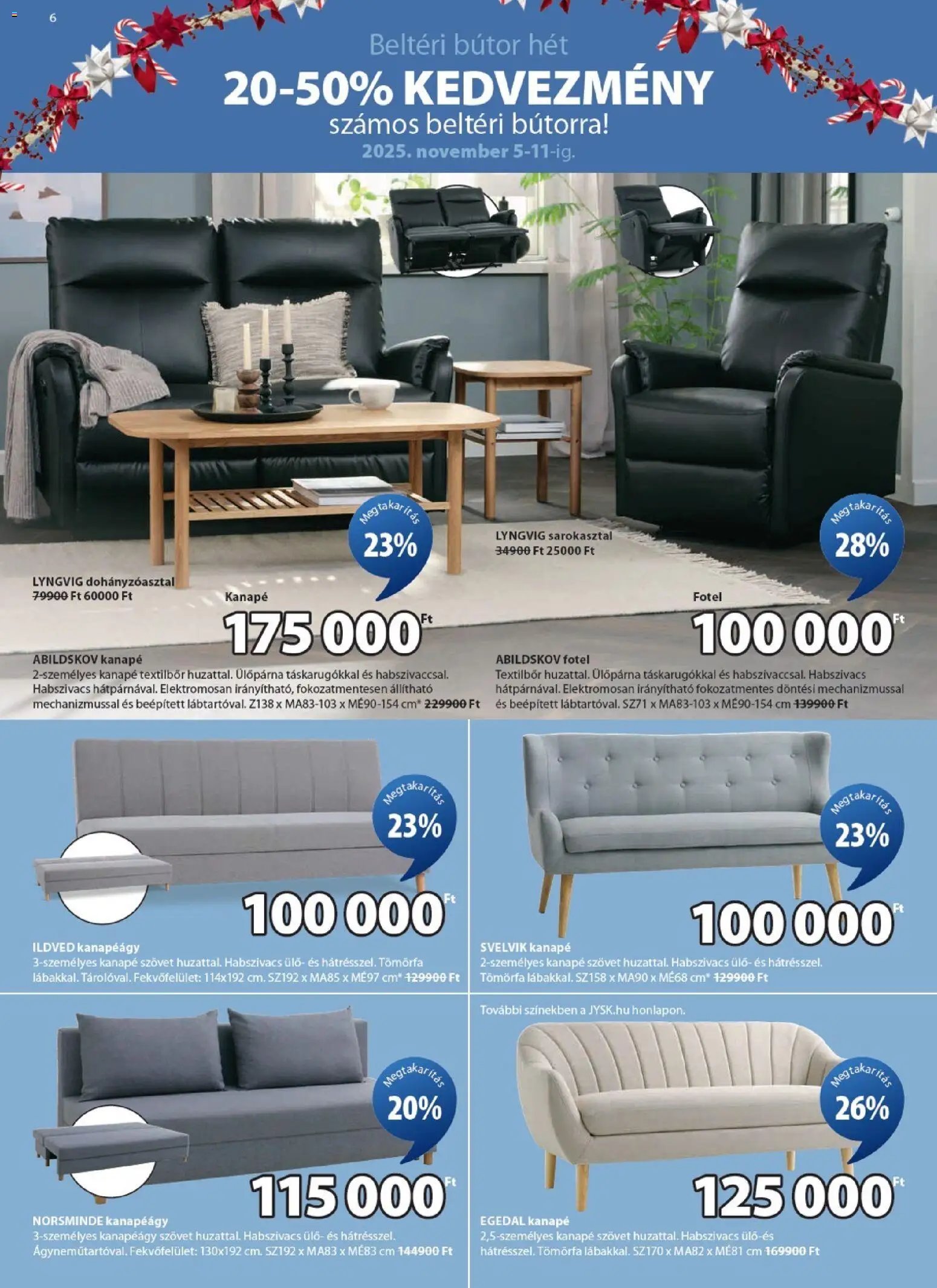 JYSK újság 2025.11.05. Akciós újság JYSK (2025-11-05 - 2025-11-11)