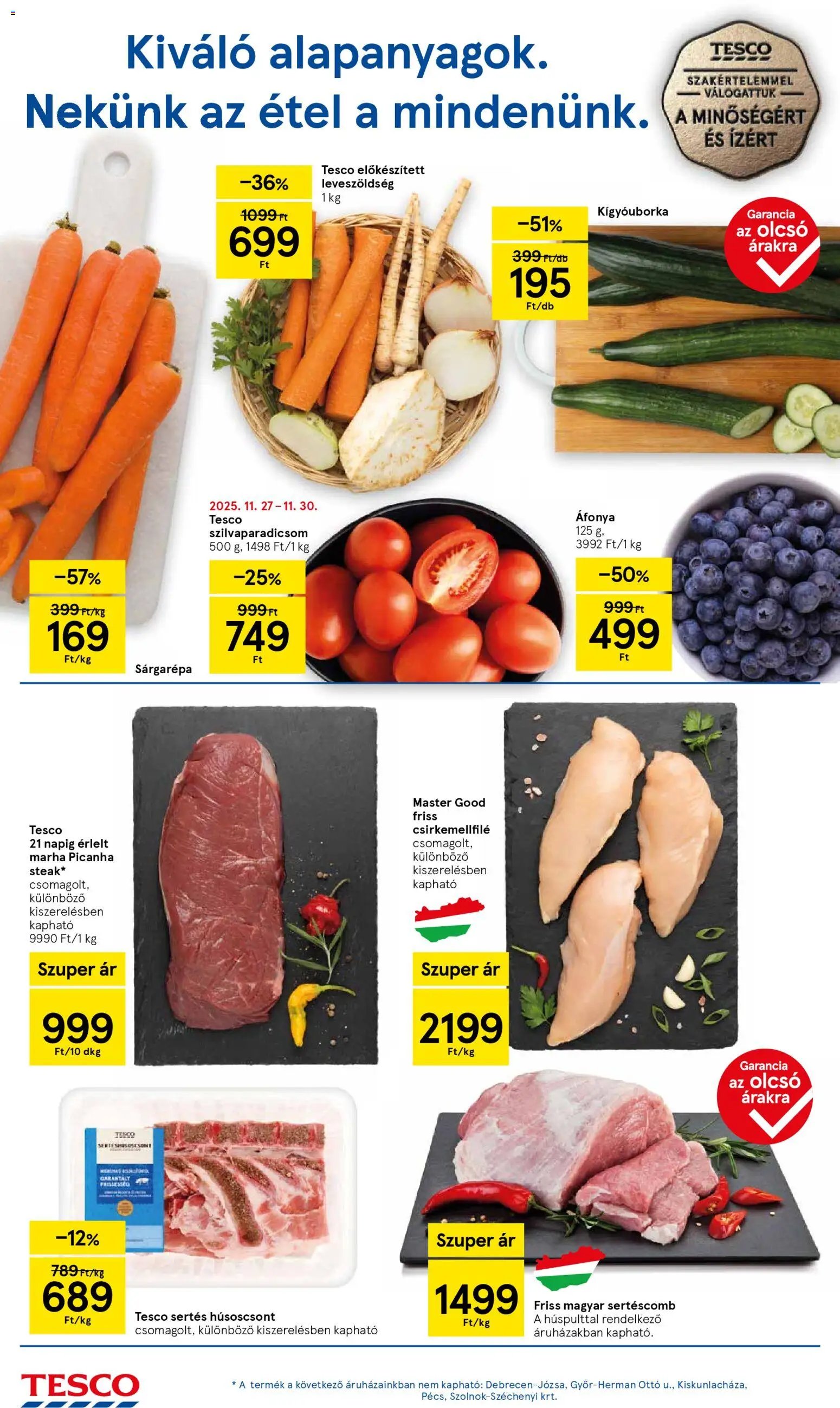 Tesco újság 2025.11.27. Szupermarket akciós újság (2025-11-27 - 2025-12-03)