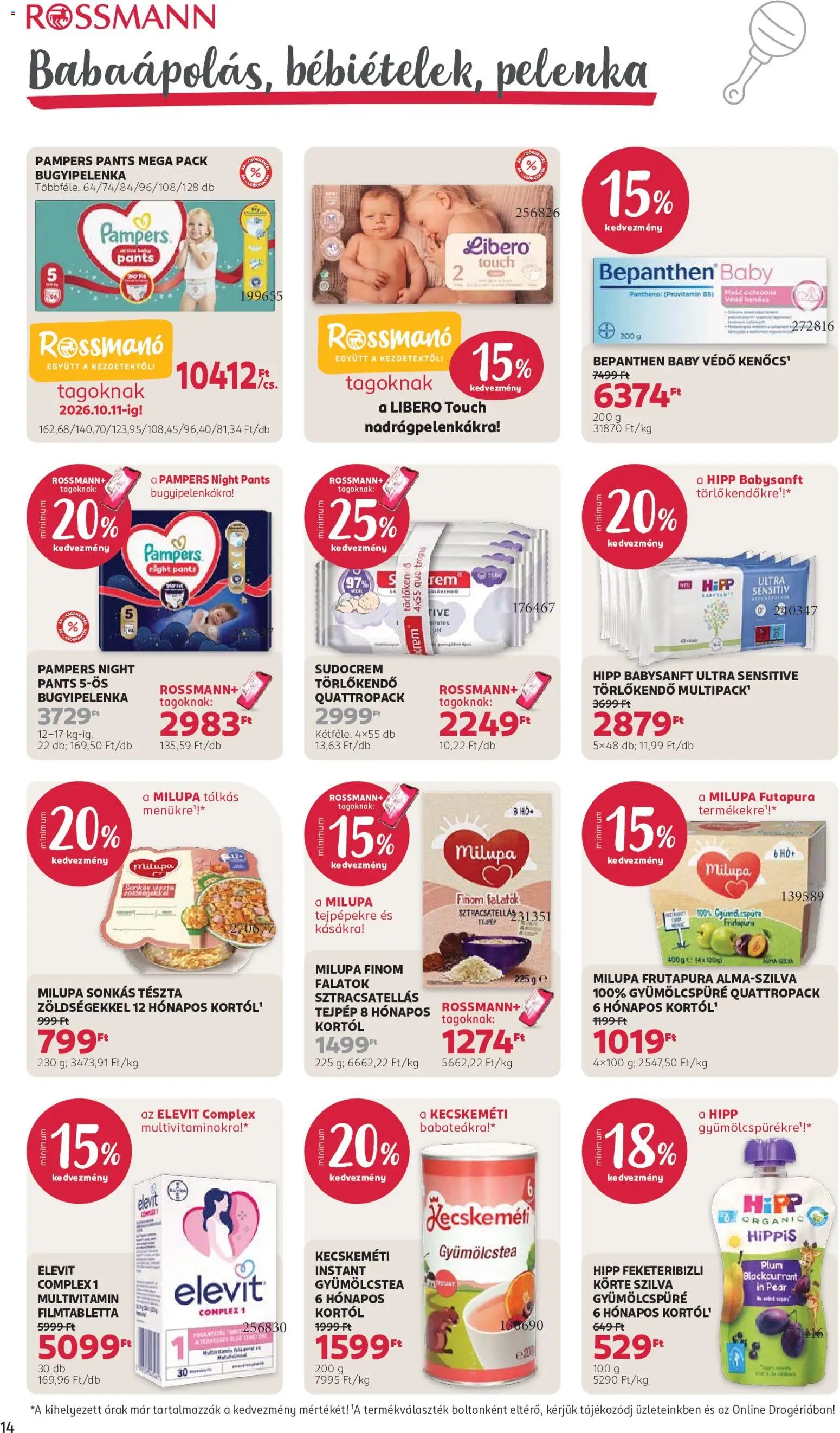 Rossmann újság 2026.10.05. Rossmann akciós újság