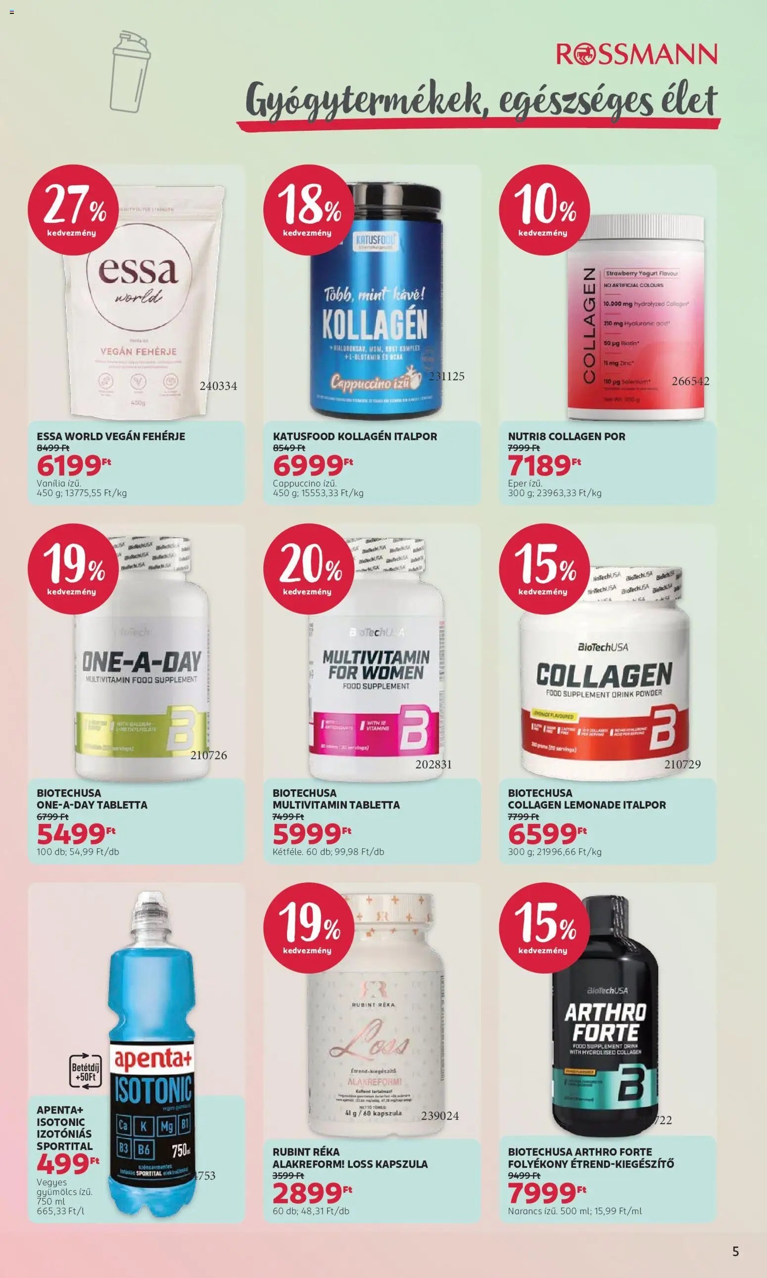 Rossmann újság 2026.10.05. Rossmann akciós újság