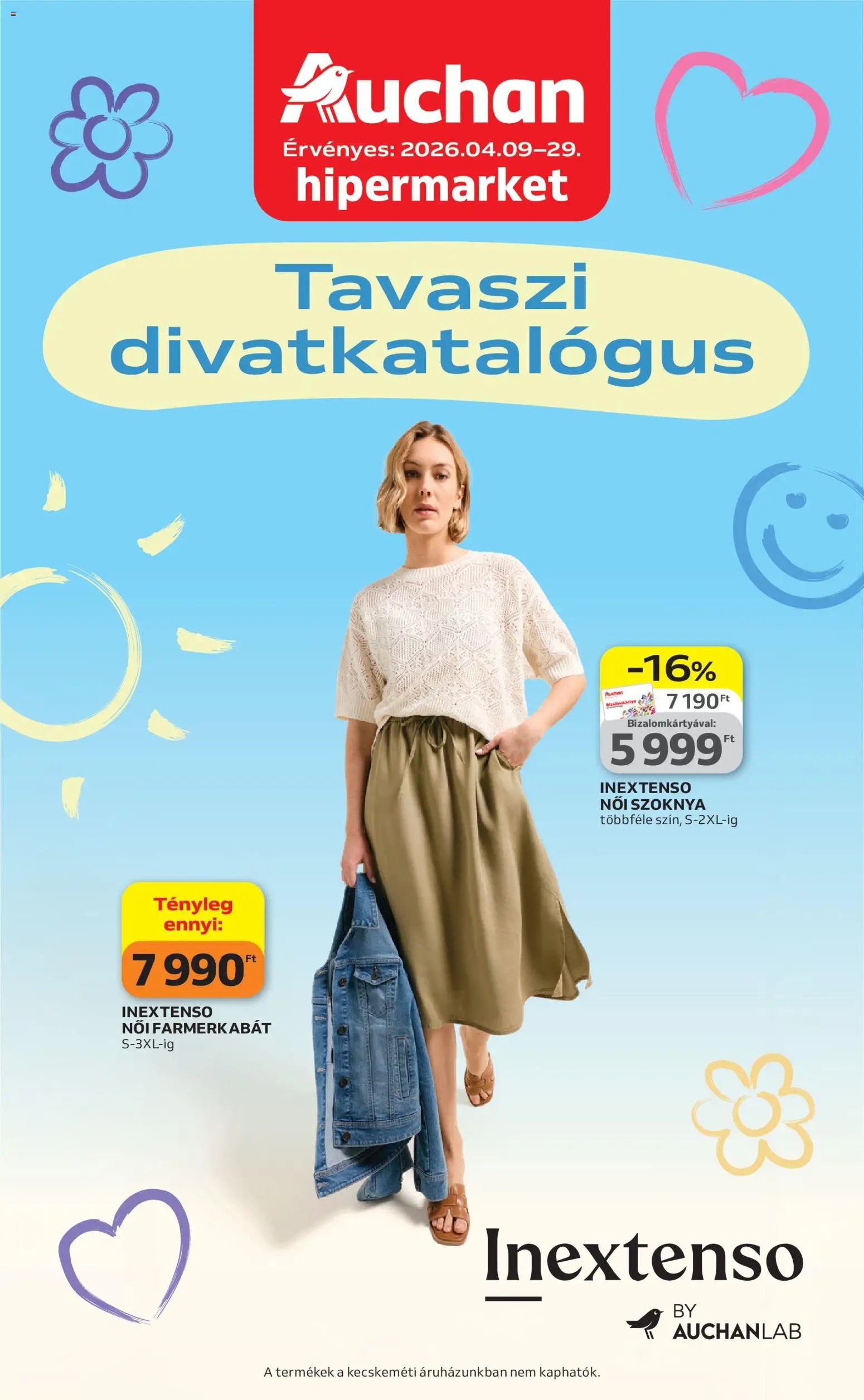 Auchan újság 2026.04.09. Auchan Tavaszi Textil ajánlataink (2026-04-09 - 2026-04-29)