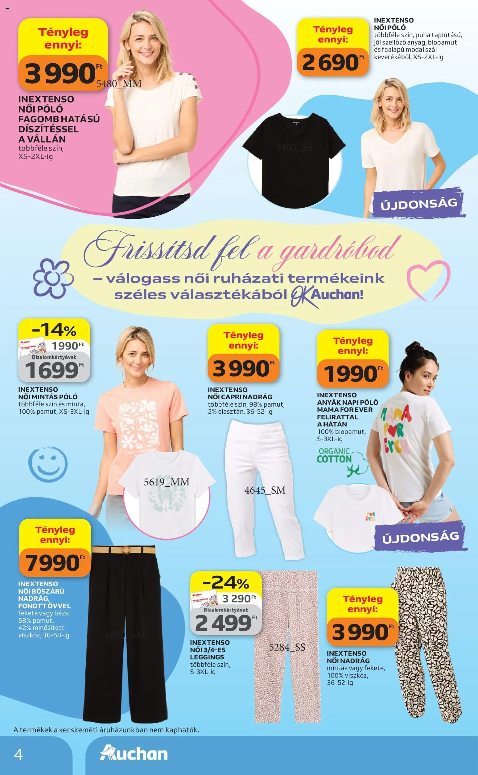 Auchan újság 2026.04.09. Auchan Tavaszi Textil ajánlataink (2026-04-09 - 2026-04-29)