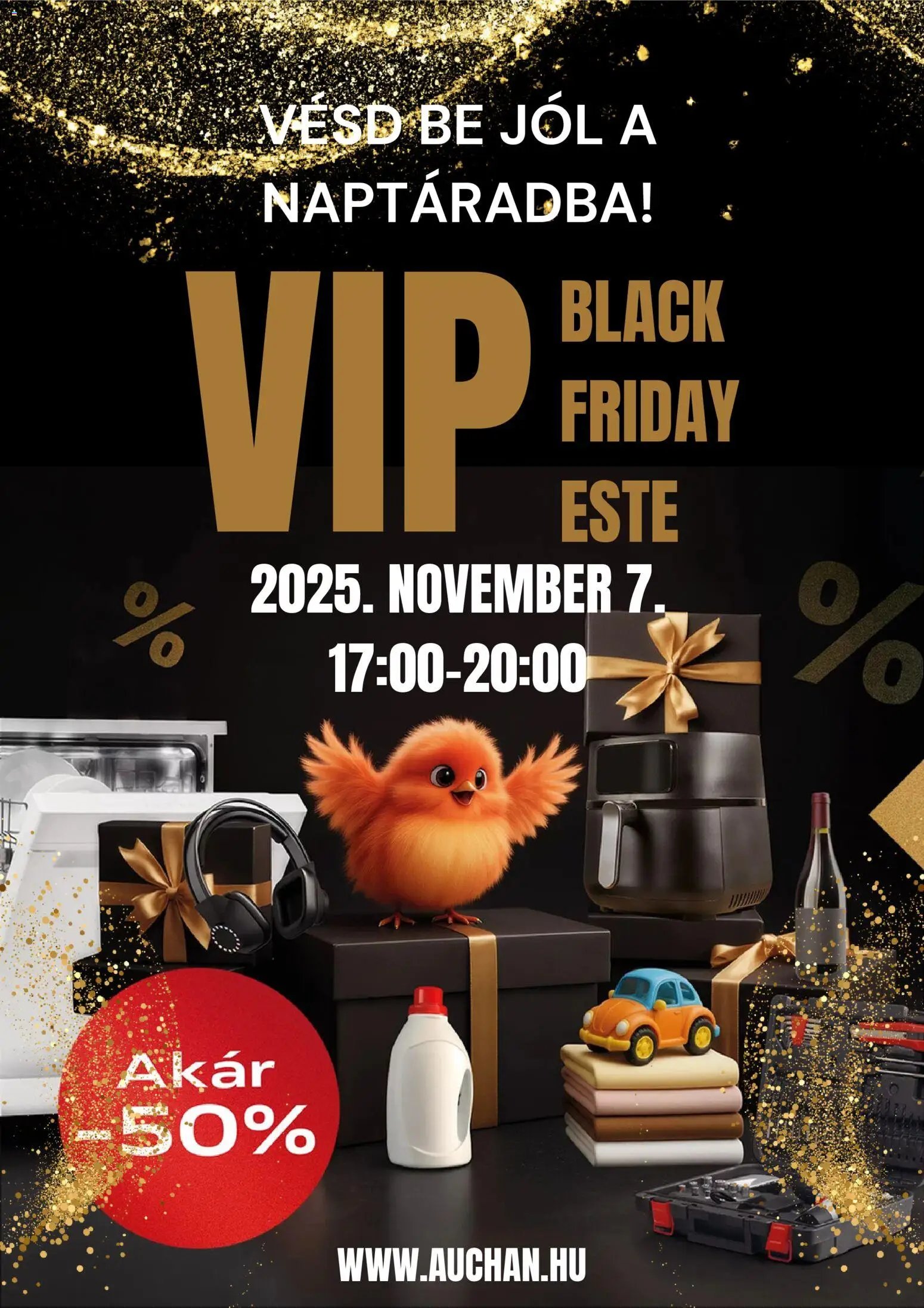 Auchan újság 2025.11.07. Black Friday (2025-11-07 - 2025-11-07)