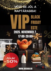 Auchan újság 2025.11.07. Black Friday (2025-11-07 - 2025-11-07)