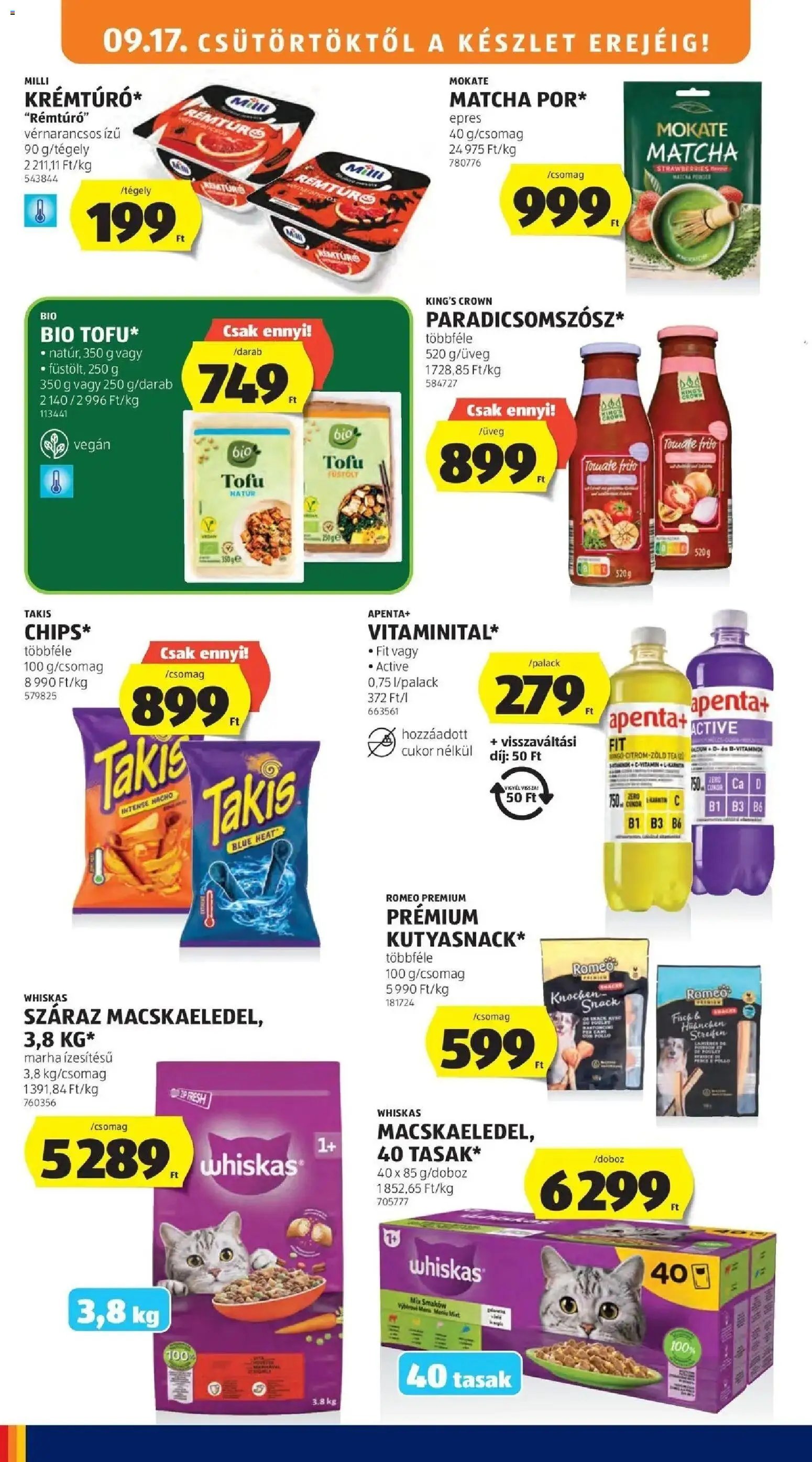 Aldi újság 2026.09.17. Aldi aktuális akciós újság