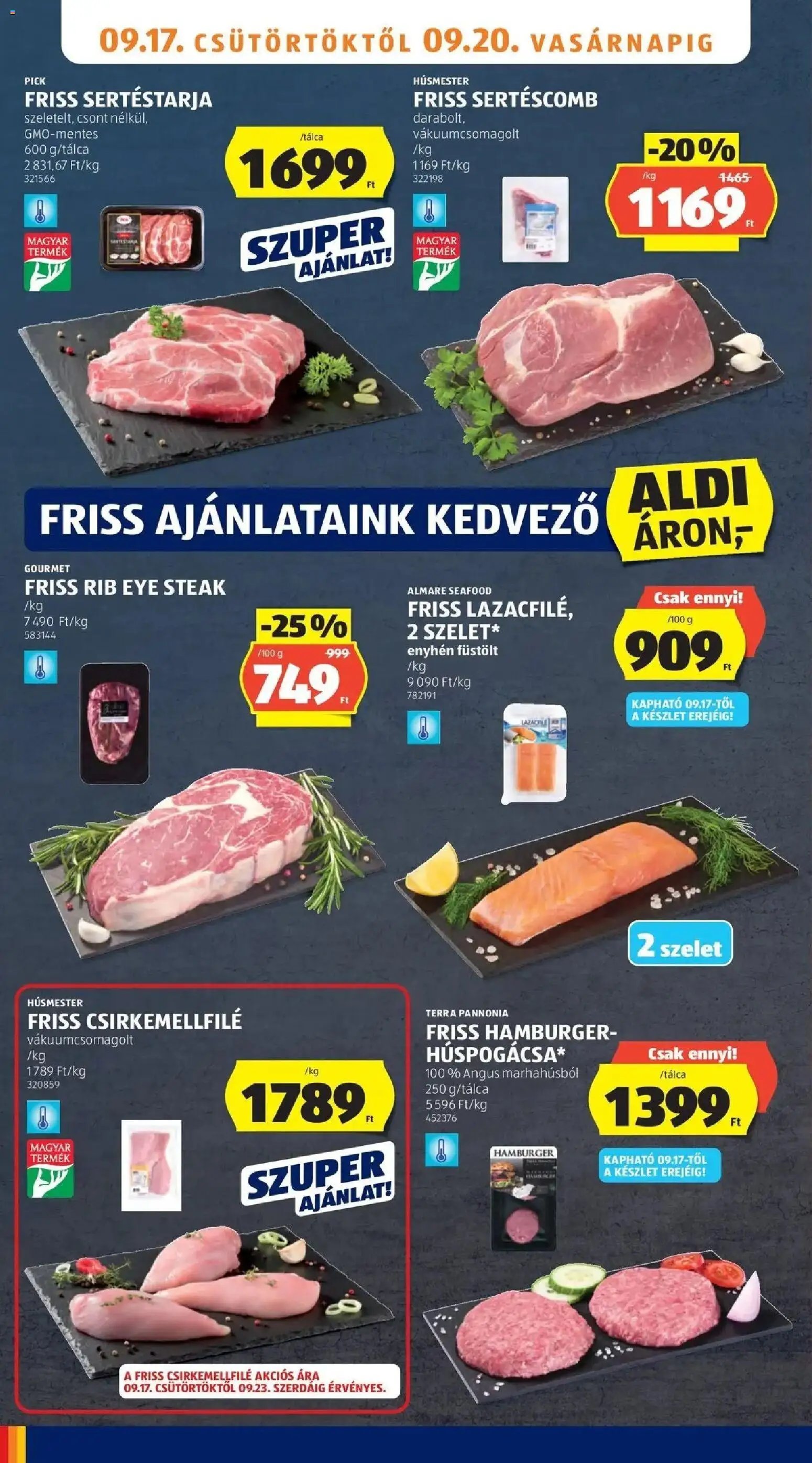 Aldi újság 2026.09.17. Aldi aktuális akciós újság
