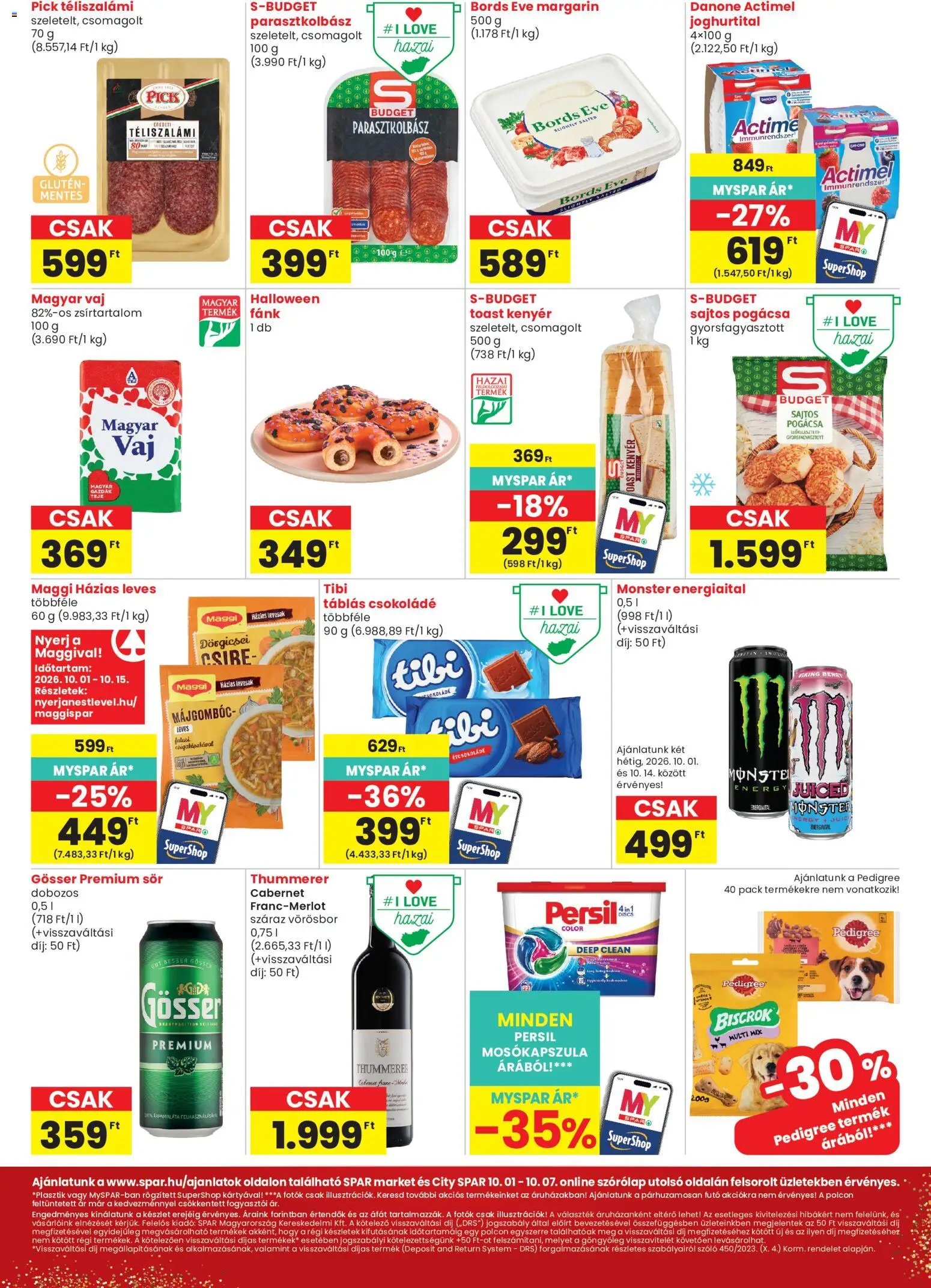 Spar újság 2026.10.01. Spar City szórólap