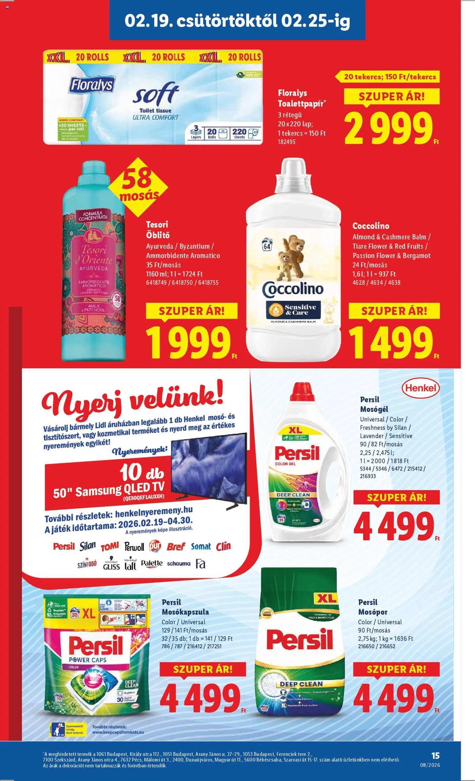 Lidl újság 2026.02.19. Akciós újság Lidl (2026-02-19 - 2026-02-25)