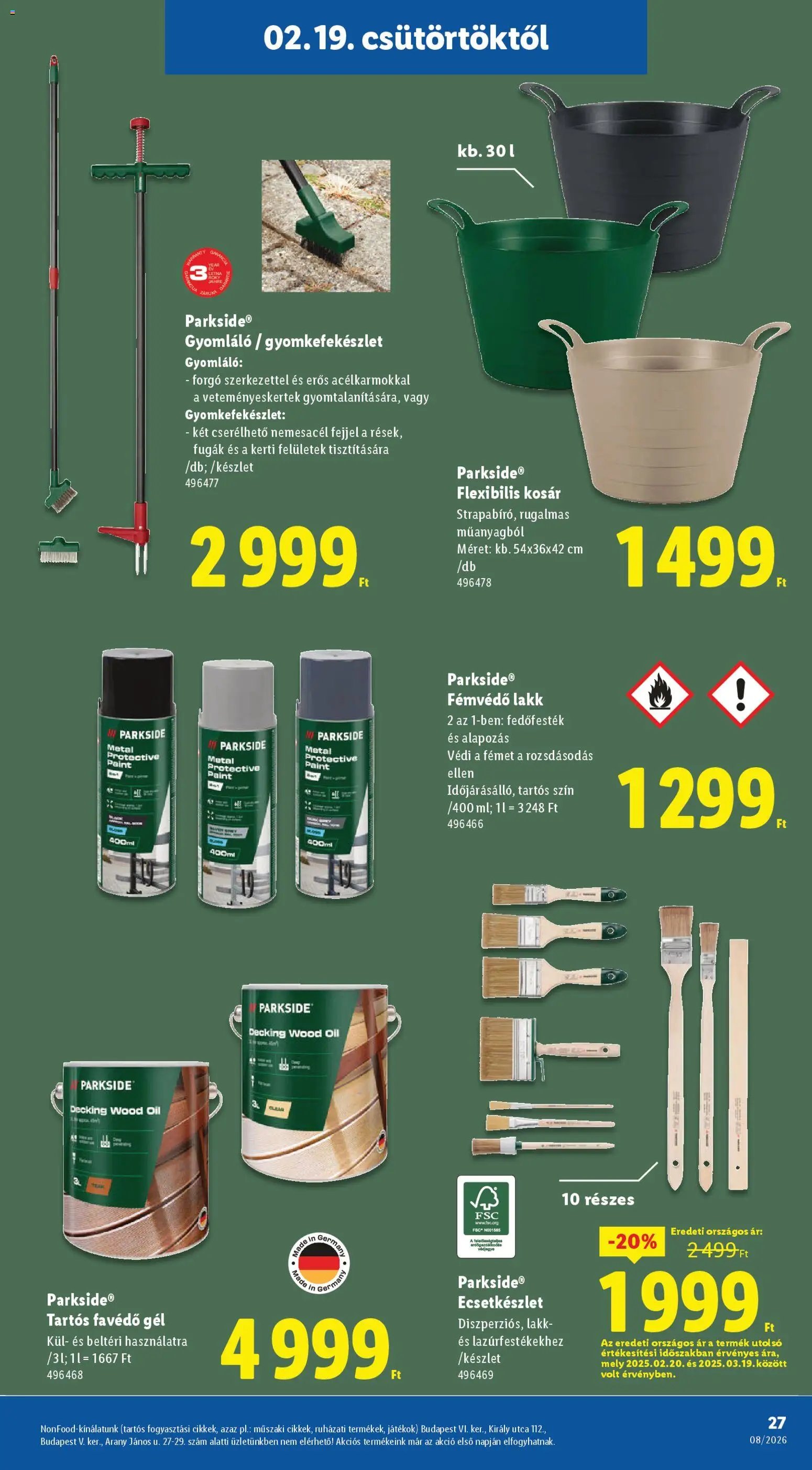 Lidl újság 2026.02.19. Akciós újság Lidl (2026-02-19 - 2026-02-25)