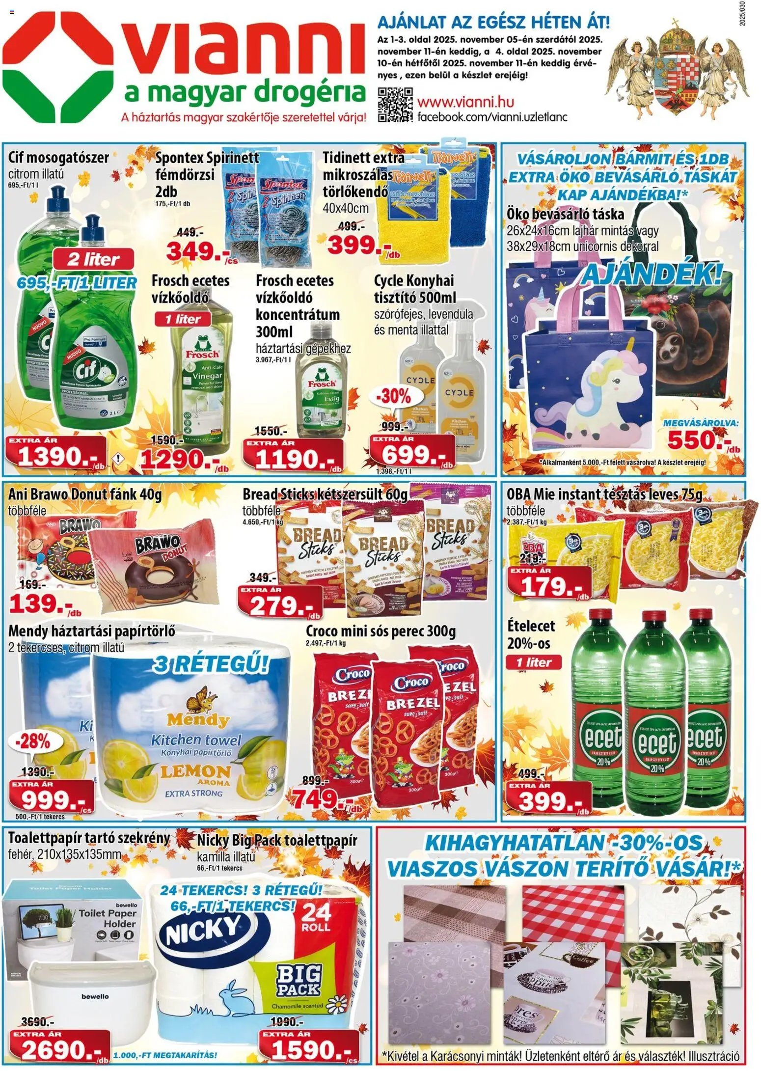 Vianni újság 2025.11.05. Akciós újság Vianni (2025-11-05 - 2025-11-11)