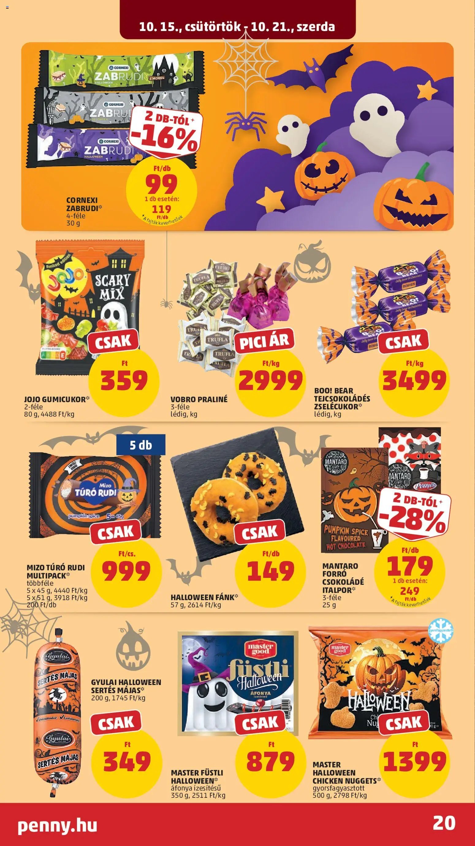 PENNY akciós ujság 2026.10.15. 🎃 HALLOWEEN 🧡