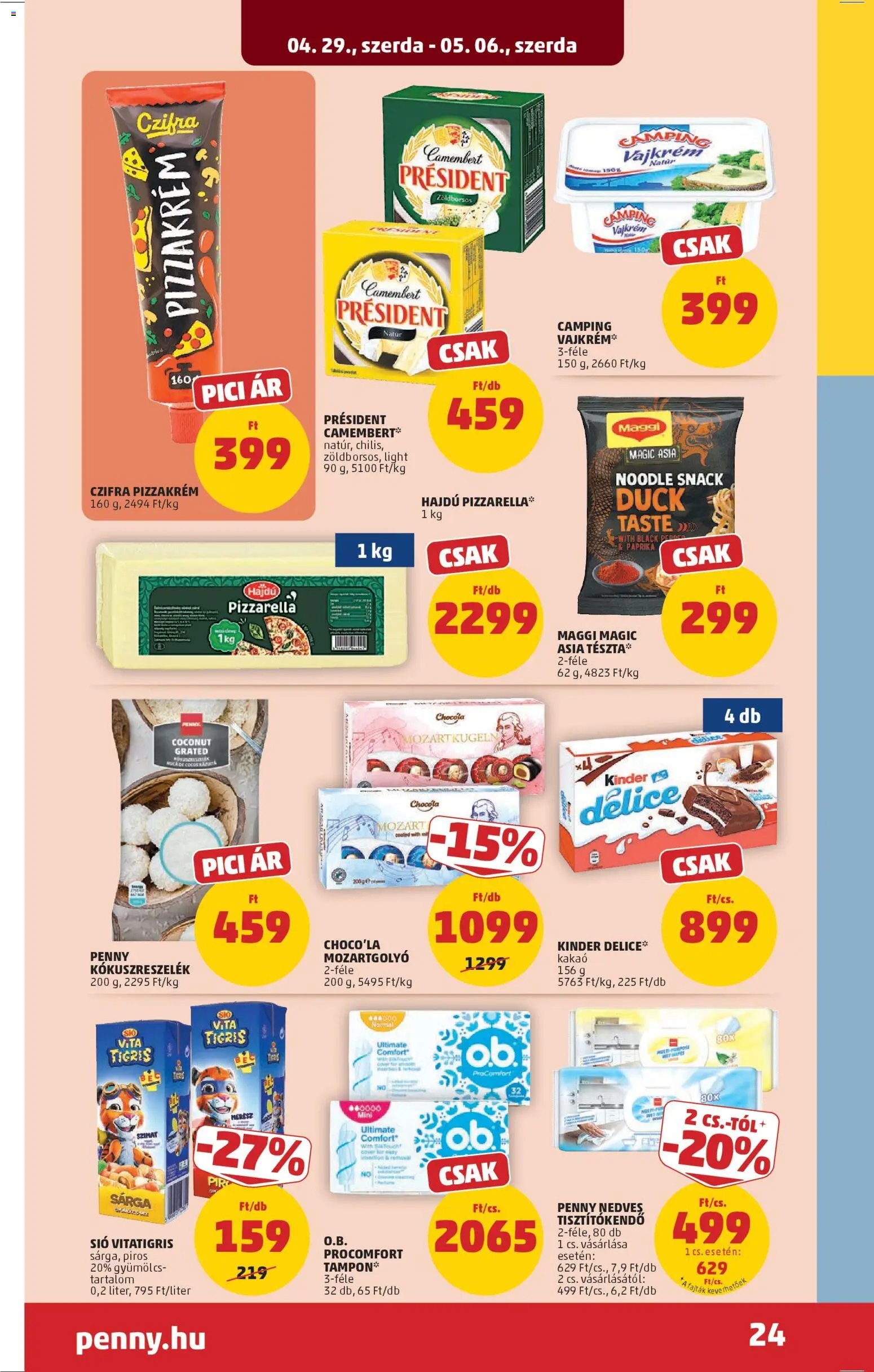 PENNY újság 2026.04.29. PENNY akciós újság (2026-04-29 - 2026-05-06)
