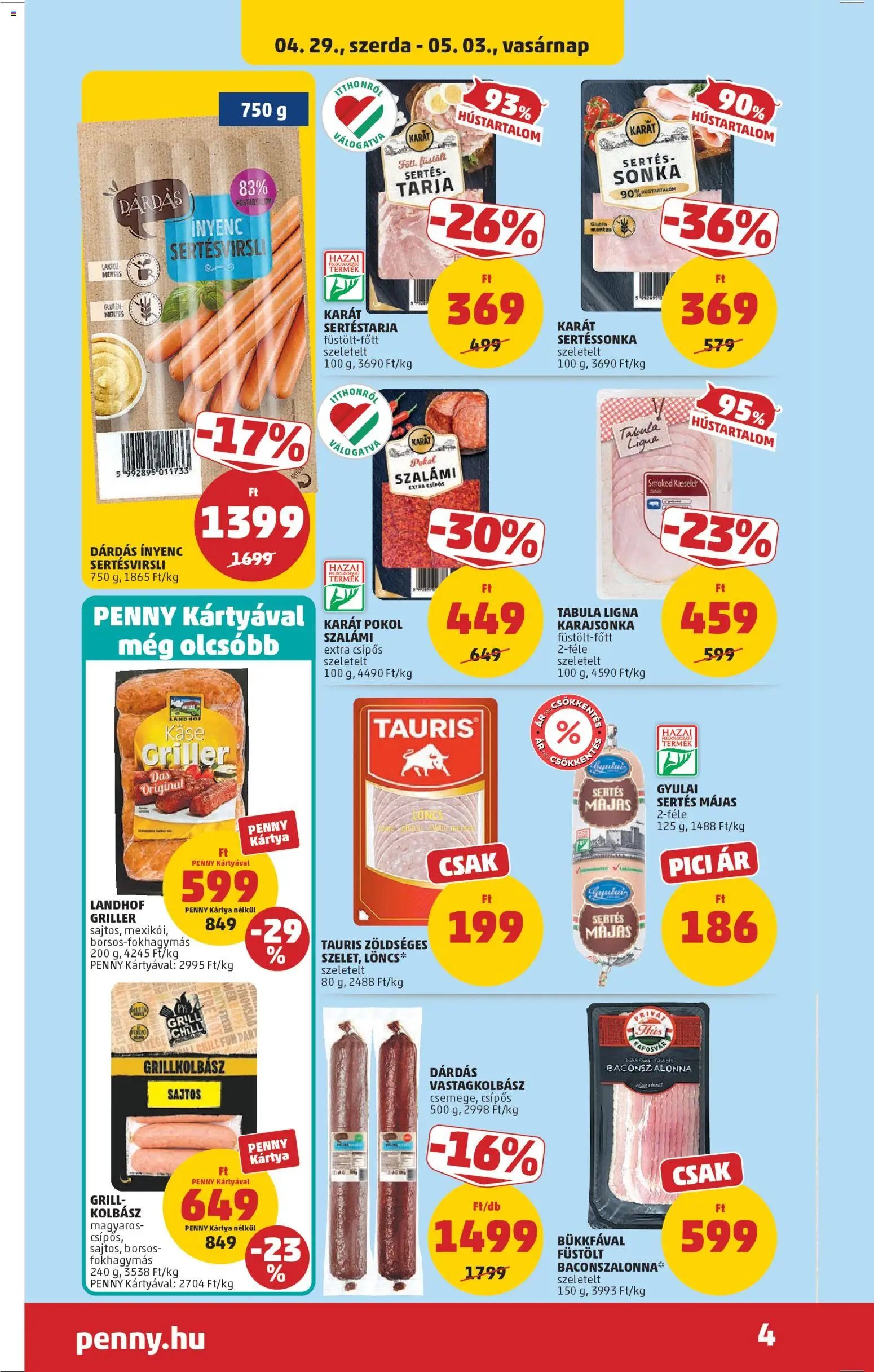 PENNY újság 2026.04.29. PENNY akciós újság (2026-04-29 - 2026-05-06)