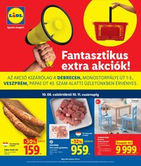 Lidl újság 2026.10.08. Lidl Debrecen, Veszprém