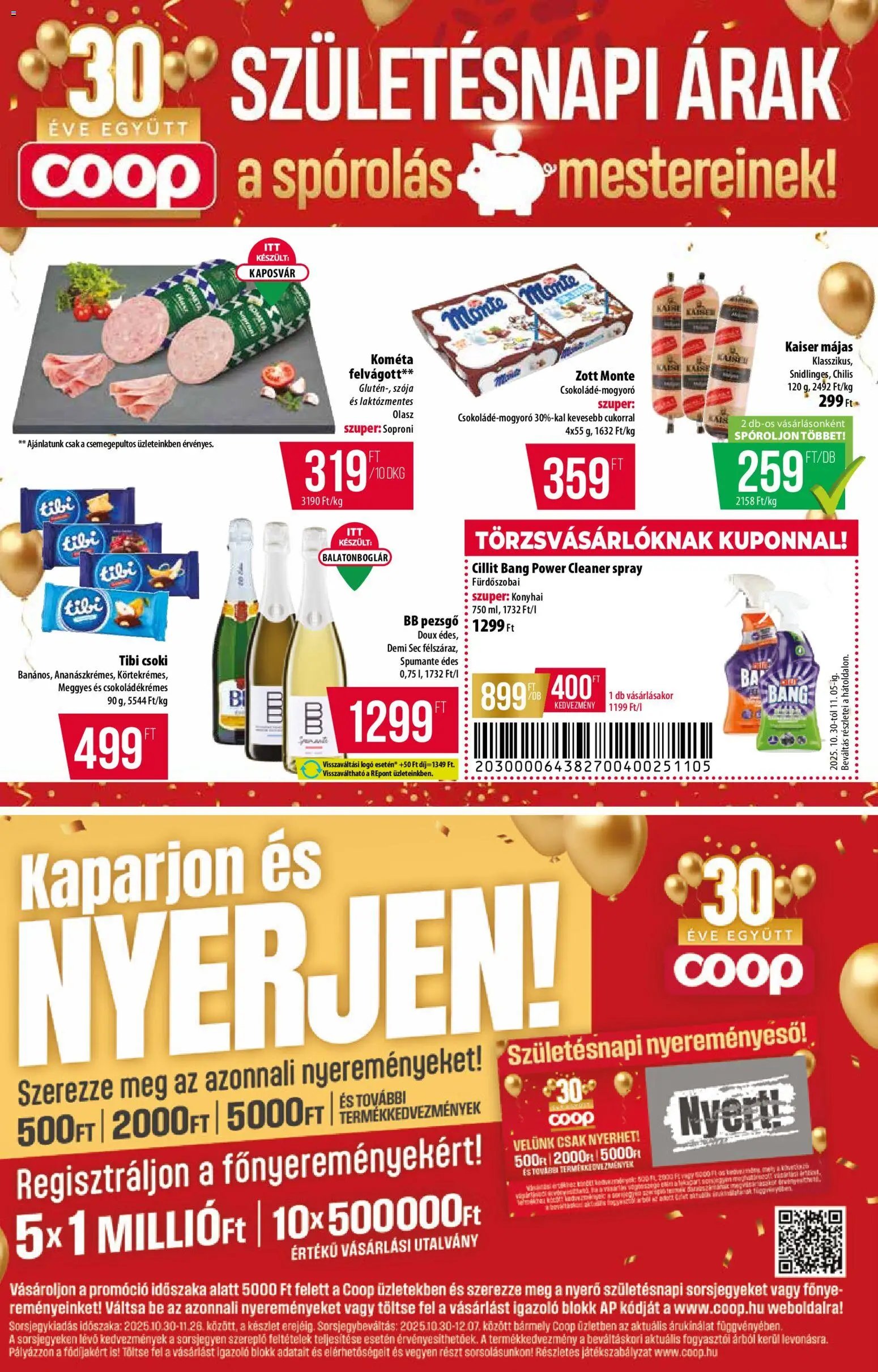 COOP újság 2025.10.30. Alföld Pro-Coop Zrt. - Abc szuper (2025-10-30 - 2025-11-05)