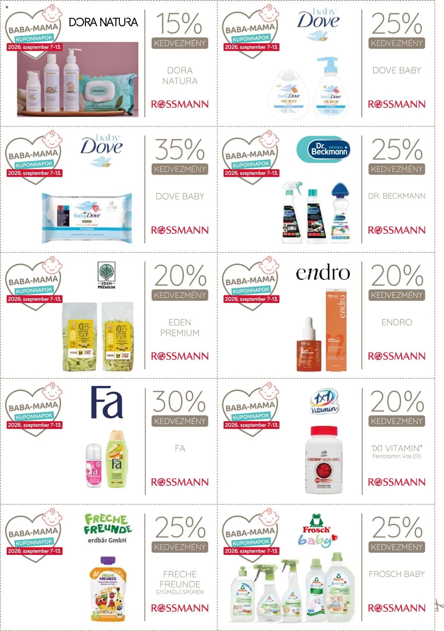 Rossmann újság 2026.09.07. Rossmann Kupon Napok