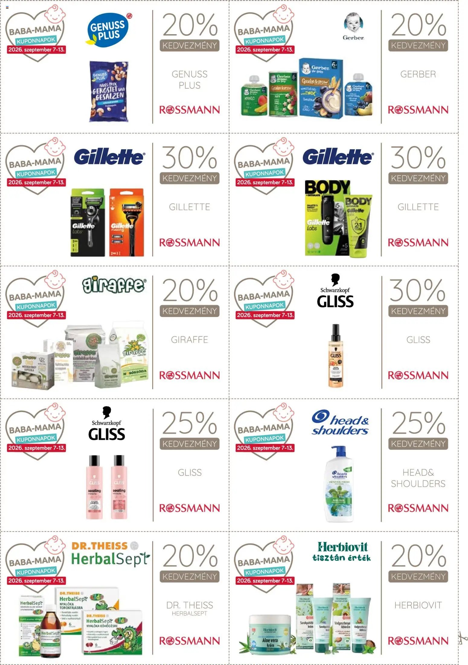 Rossmann újság 2026.09.07. Rossmann Kupon Napok