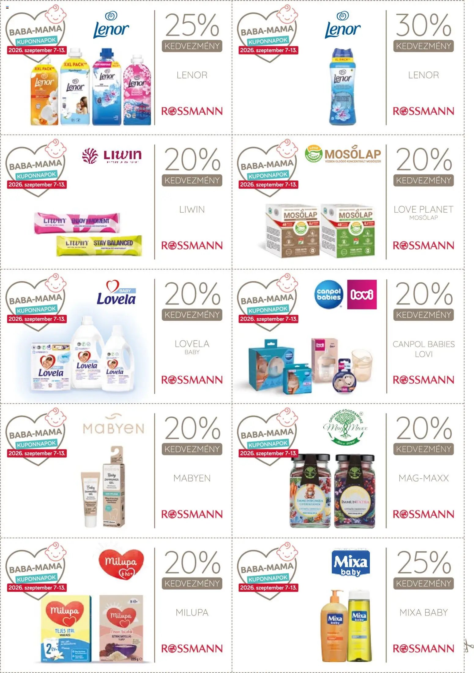 Rossmann újság 2026.09.07. Rossmann Kupon Napok