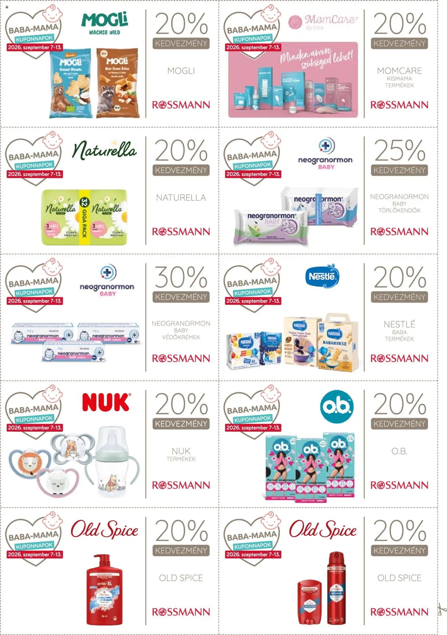 Rossmann újság 2026.09.07. Rossmann Kupon Napok
