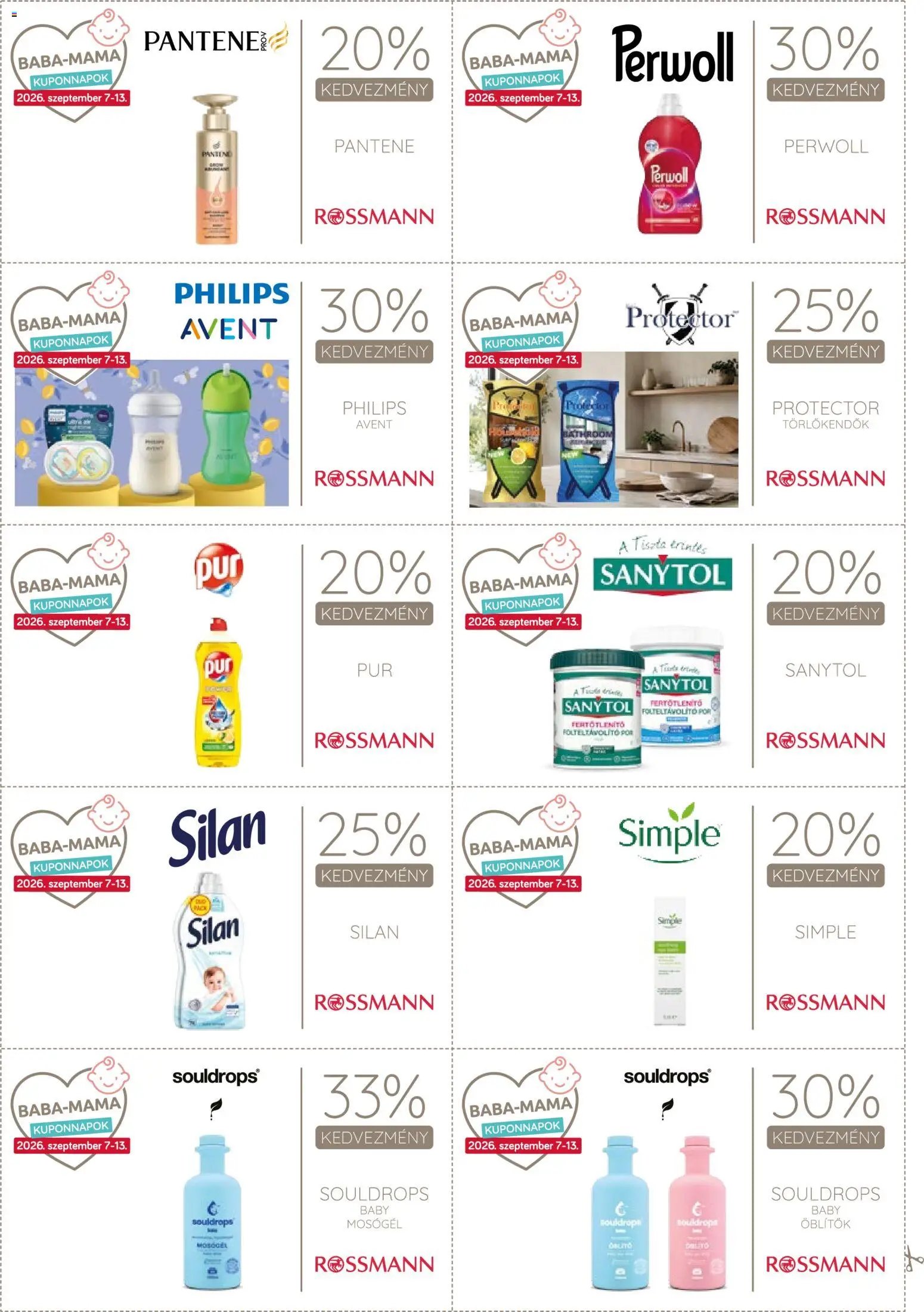 Rossmann újság 2026.09.07. Rossmann Kupon Napok