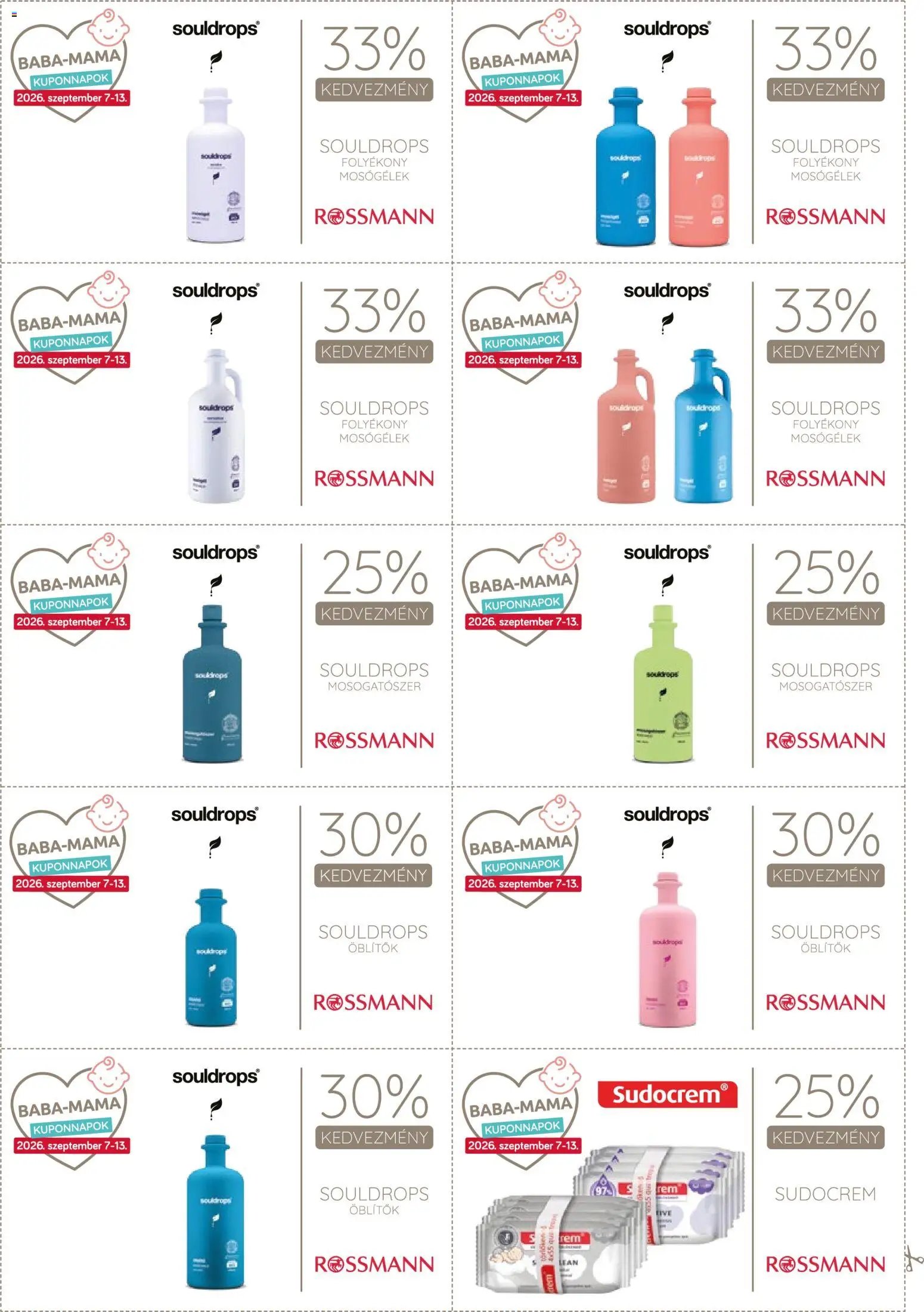 Rossmann újság 2026.09.07. Rossmann Kupon Napok